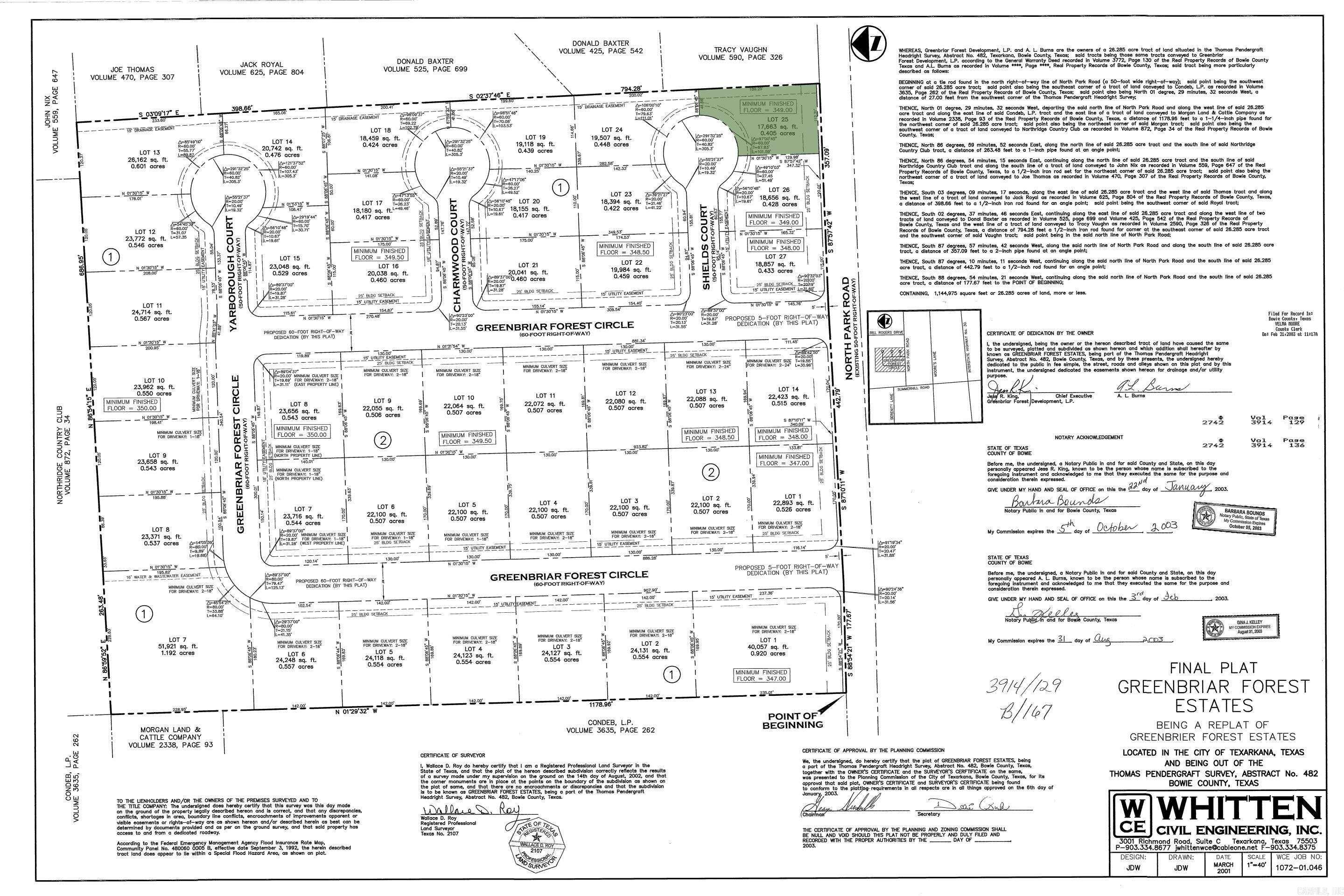 0 Shields Ct., Lot 25  Texarkana, TX
