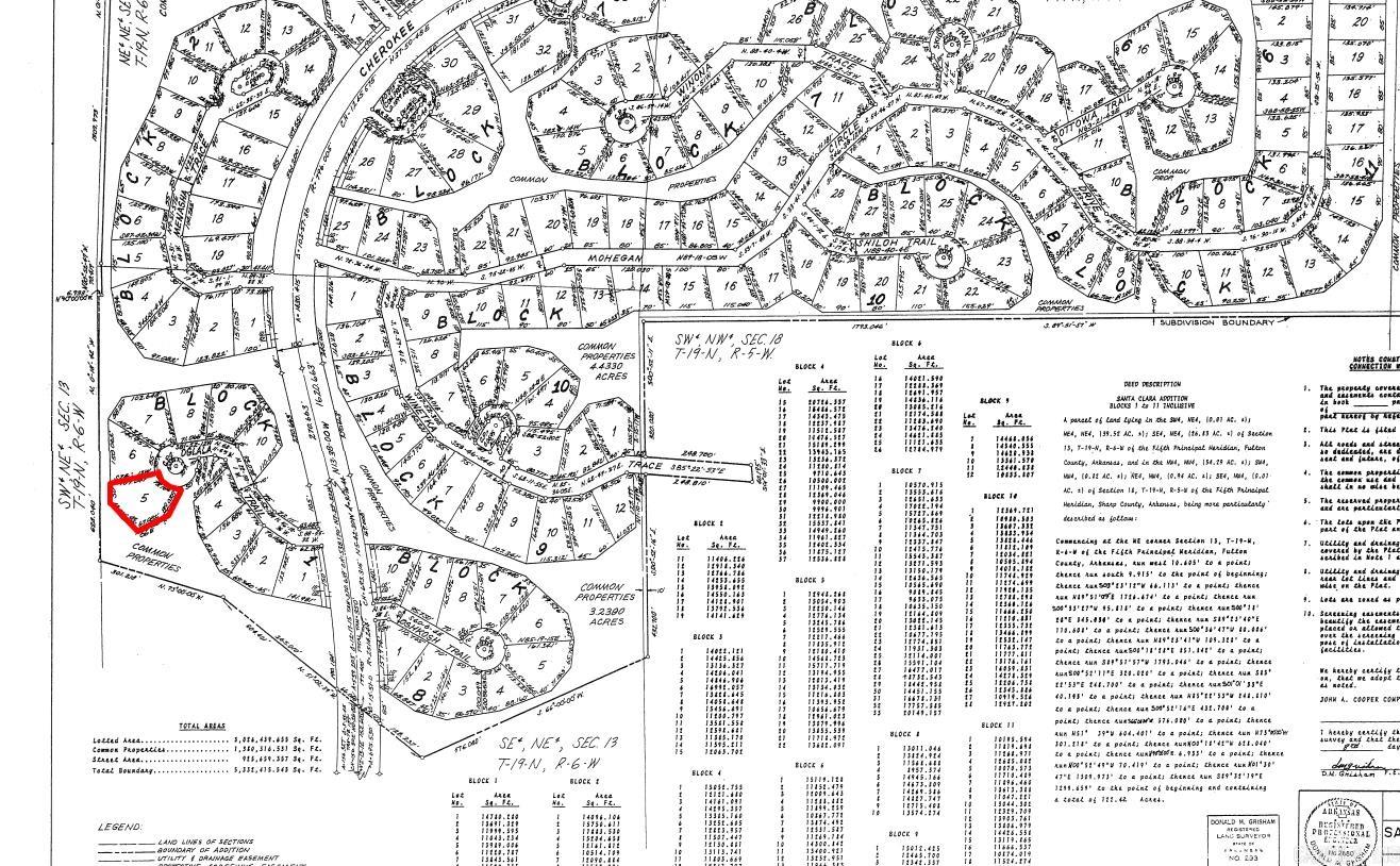 Lot 5 Oglalla  Cherokee Village, AR