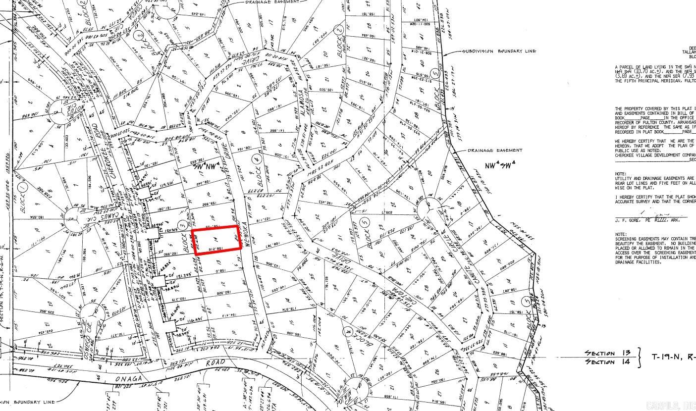 Lot 14 Wewoka  Cherokee Village, AR