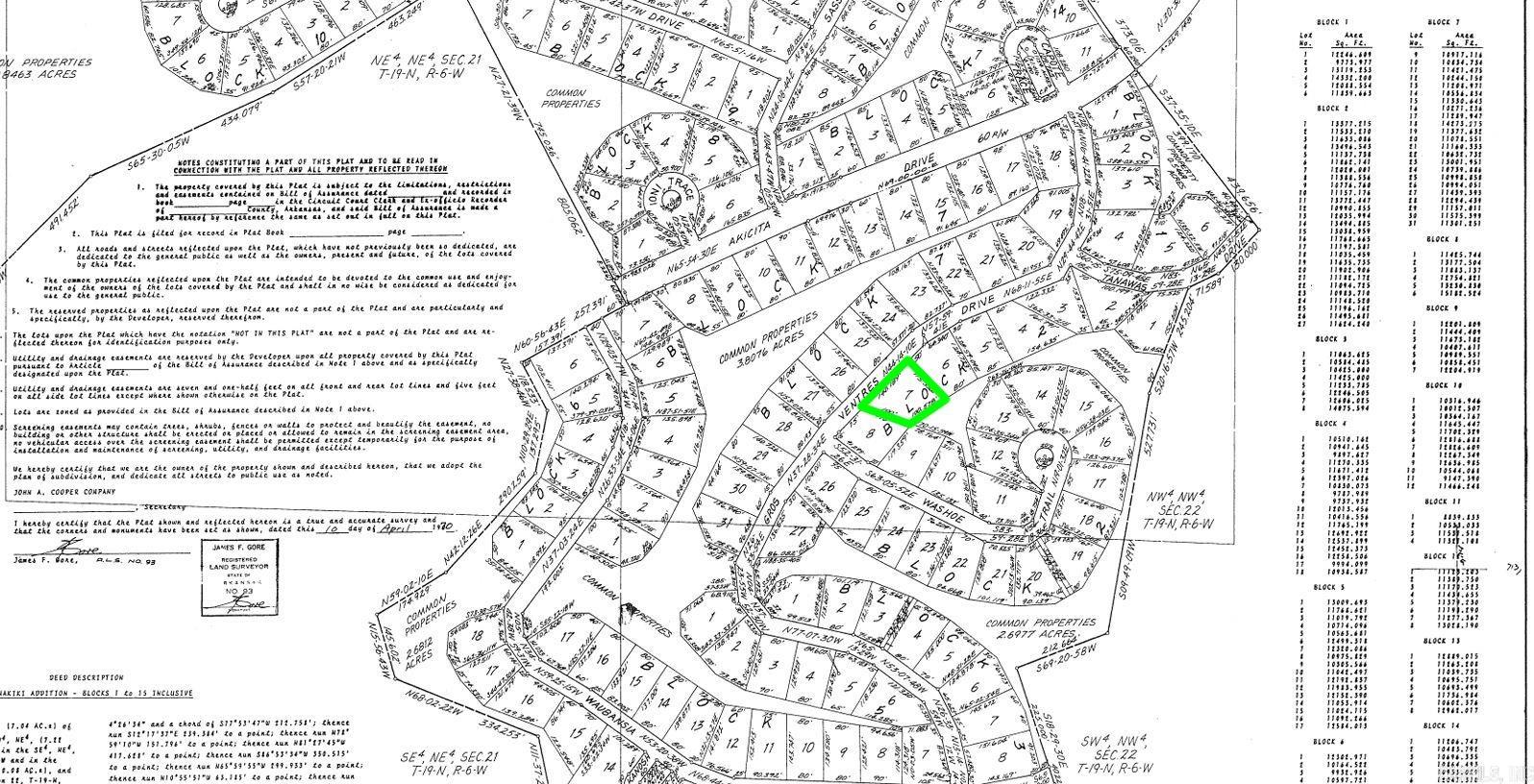 Lot 7 Ventres  Cherokee Village, AR