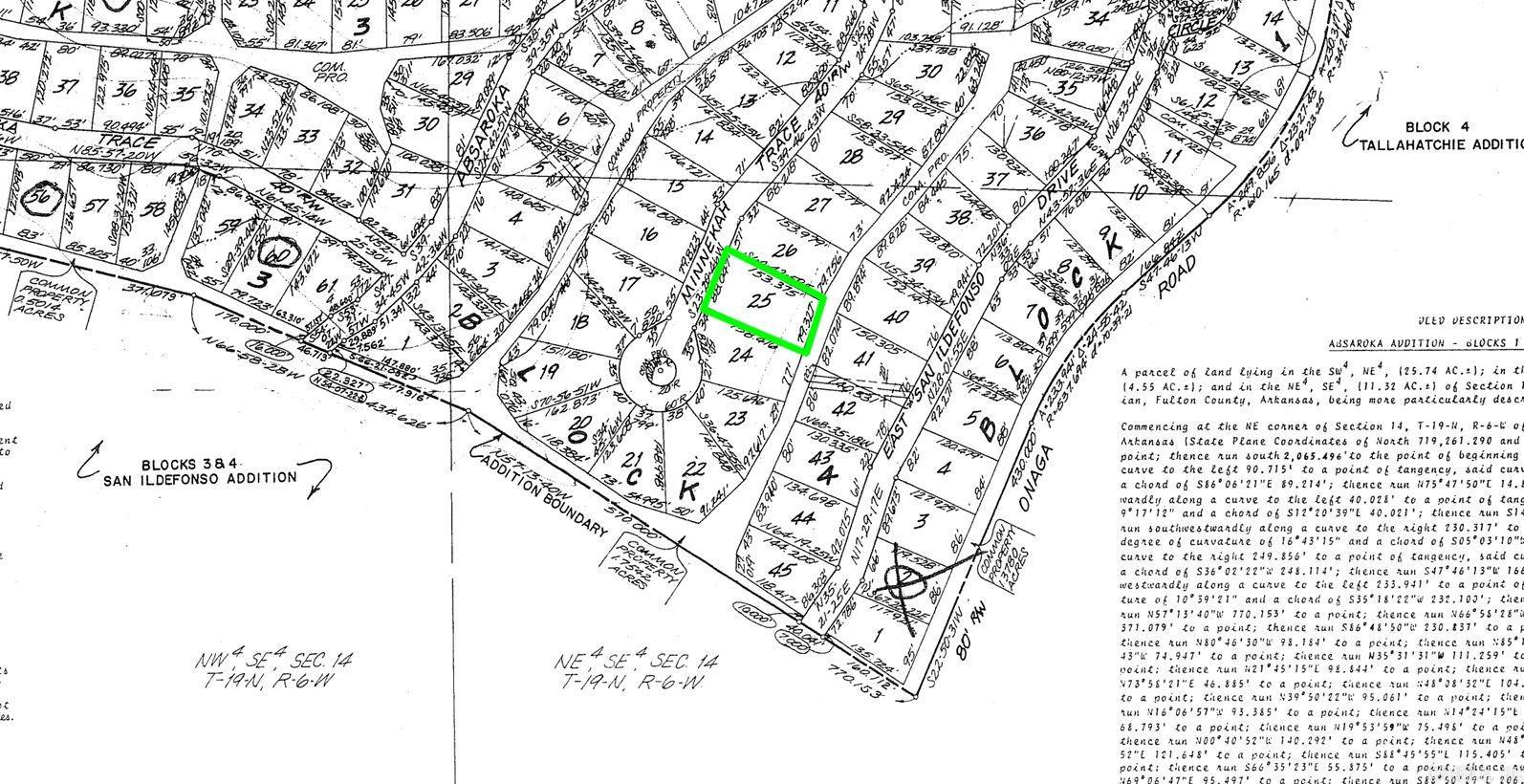 Lot 25 Minnekah  Cherokee Village, AR