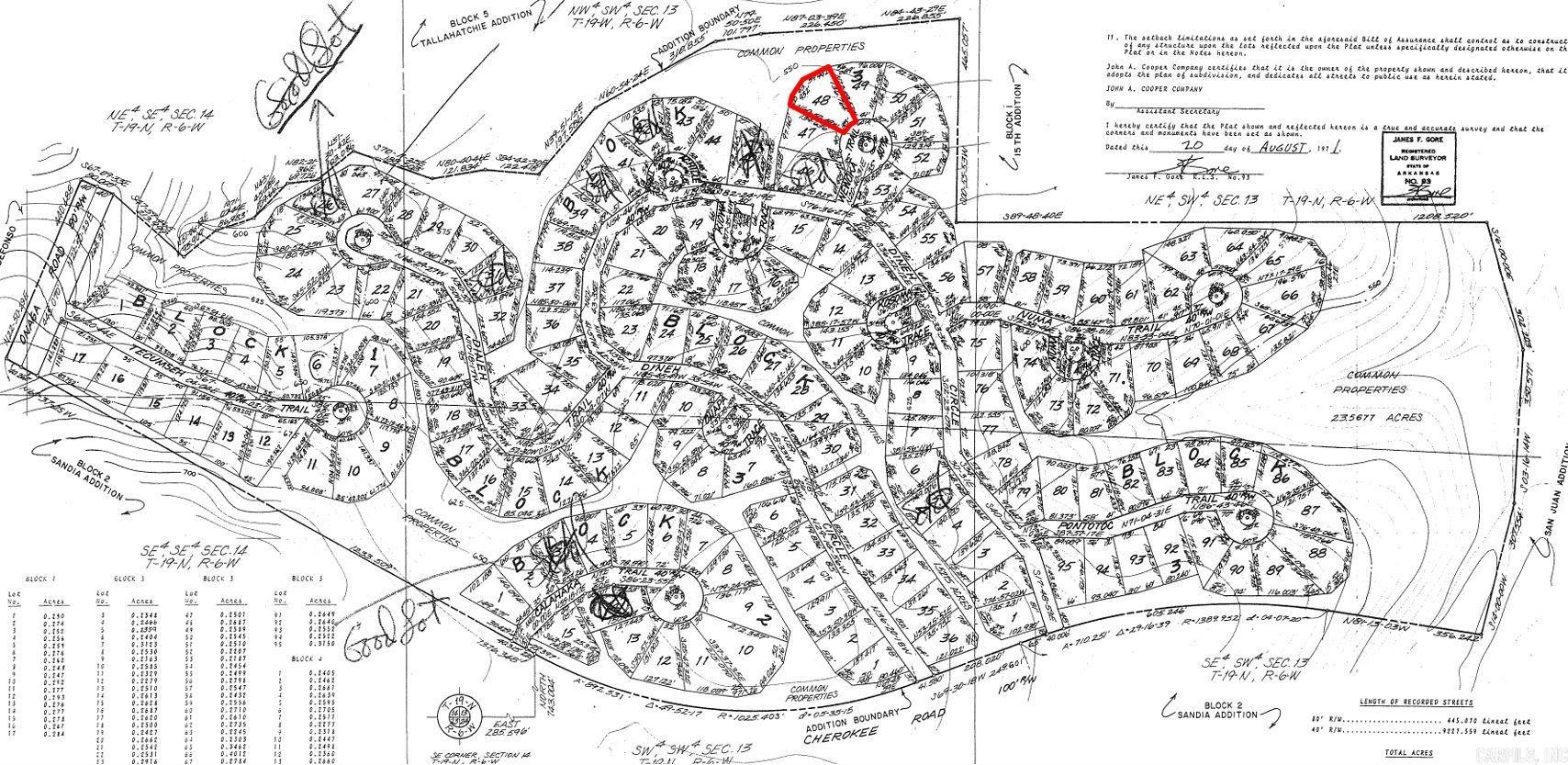 Lot 48 Wewoka  Cherokee Village, AR