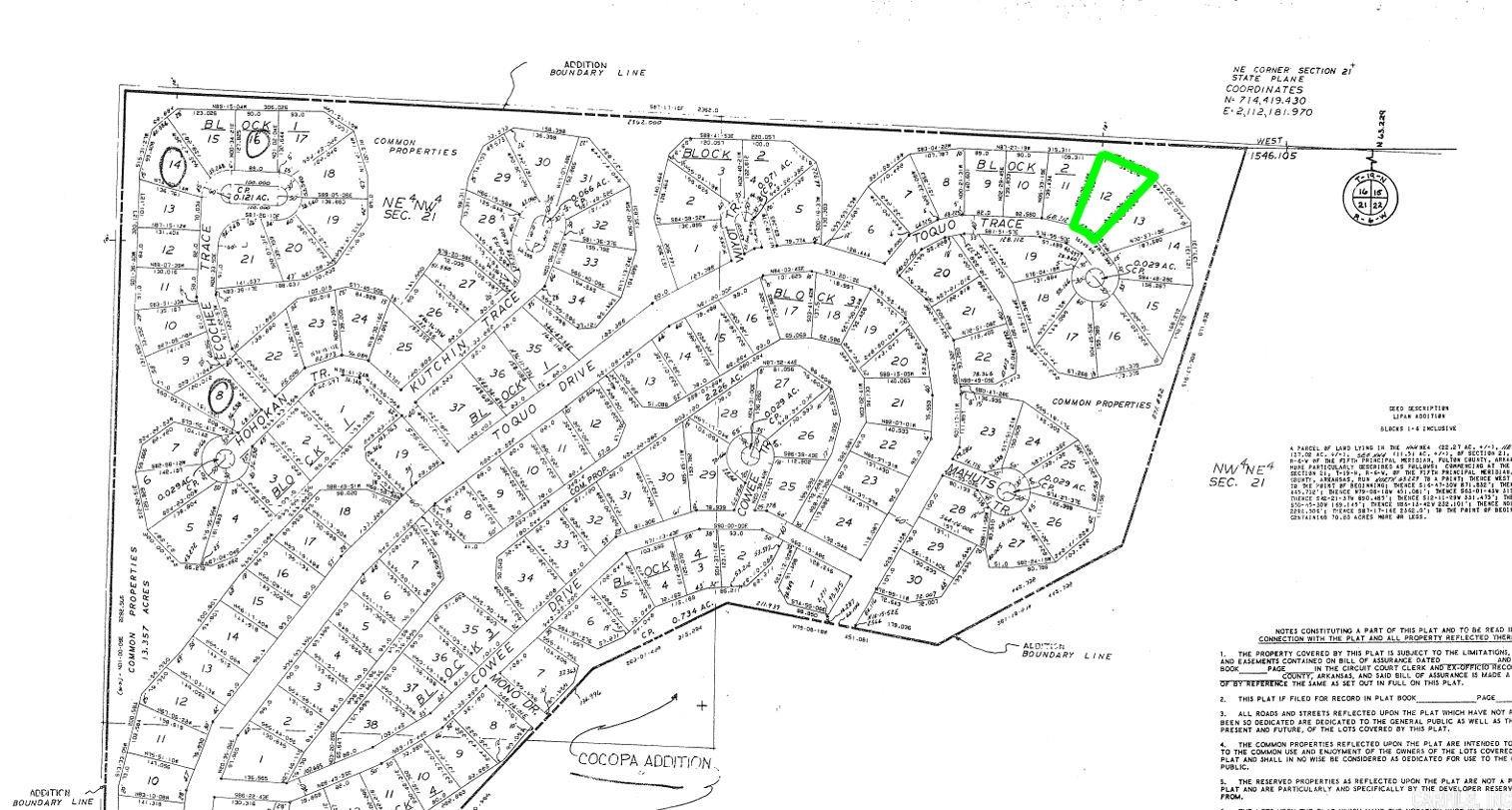 Lot 12 Toquo  Cherokee Village, AR