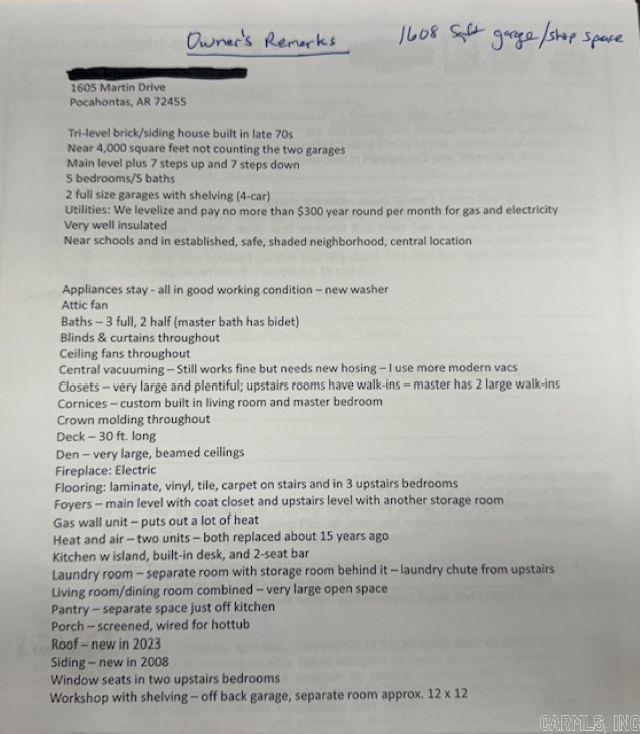 1605 Martin  Pocahontas, AR