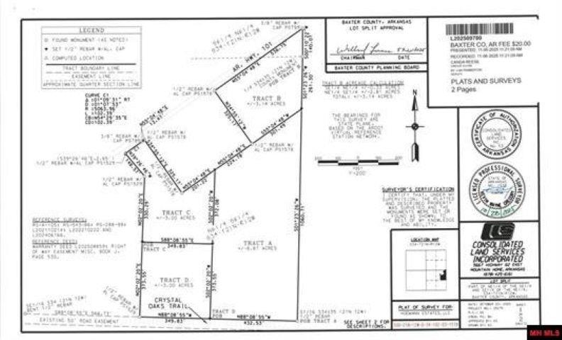 Tract D Crystal Oaks Trail  Gamaliel, AR