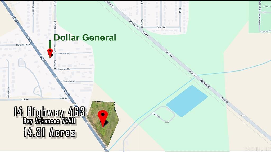 14.31 acres Highway 463  Bay, AR