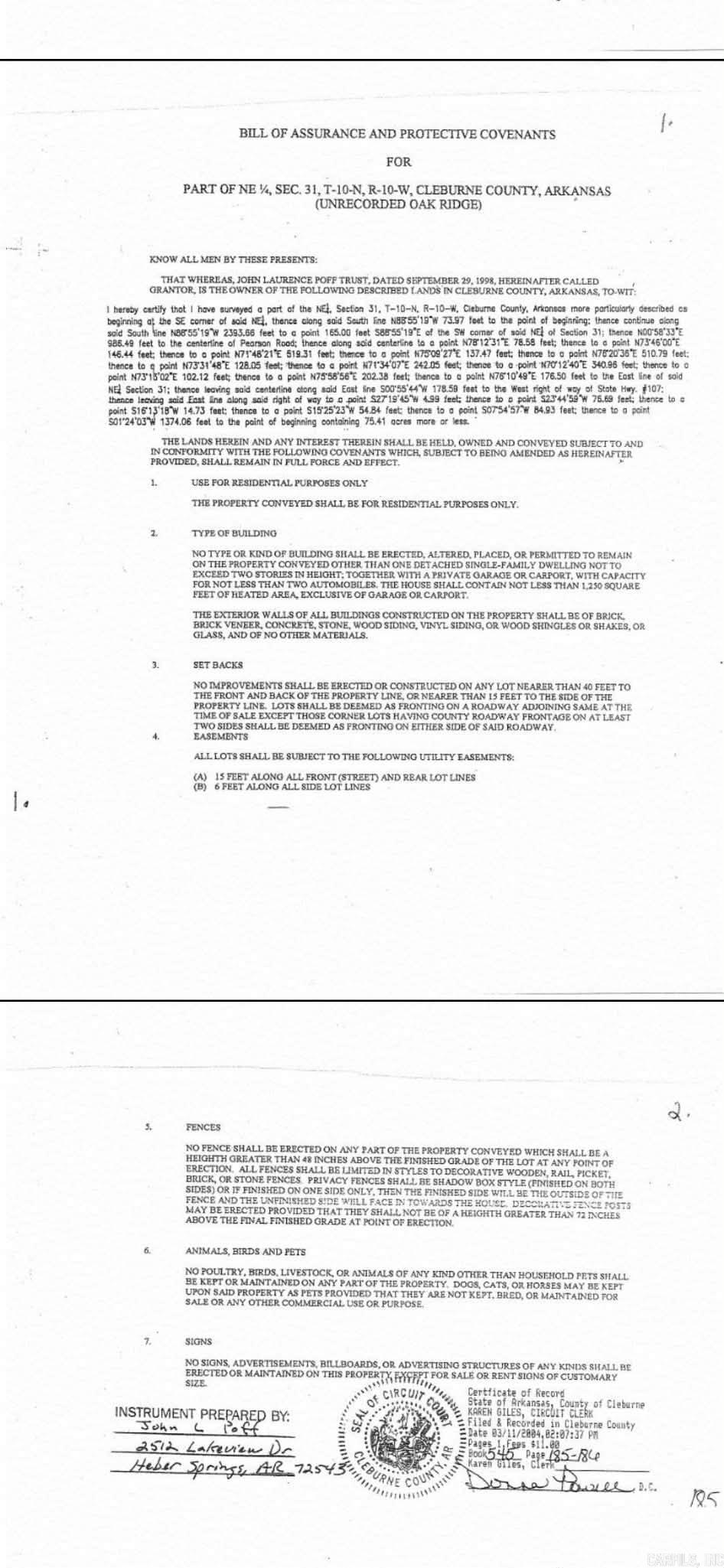  Pearson Road  Heber Springs, AR