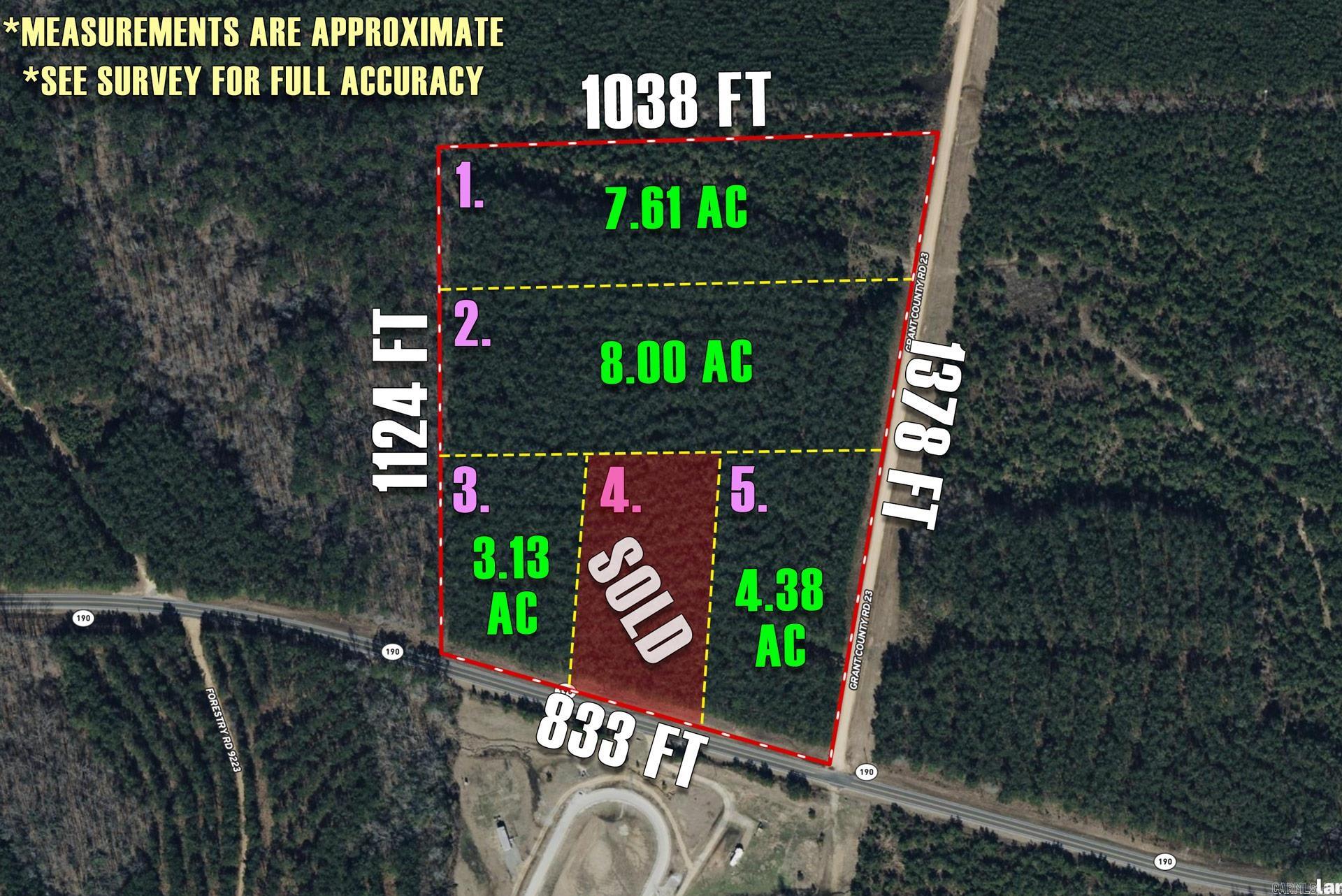 8 Acres Grant County Rd 23  Grapevine, AR