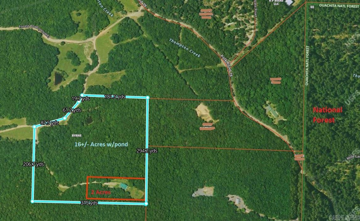 TBD-16 Acres Thompson Creek  Mena, AR