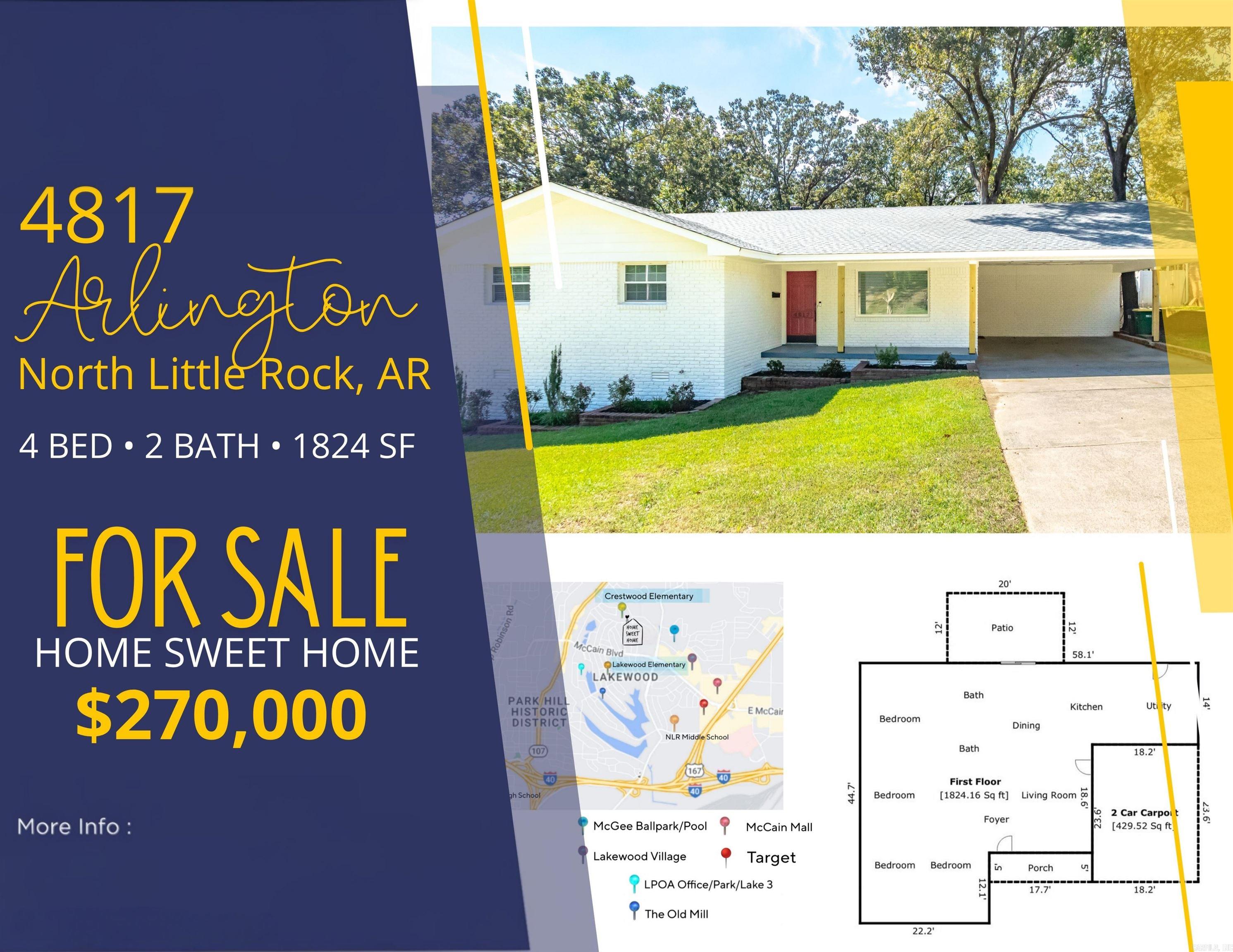 4817 Arlington  North Little Rock, AR