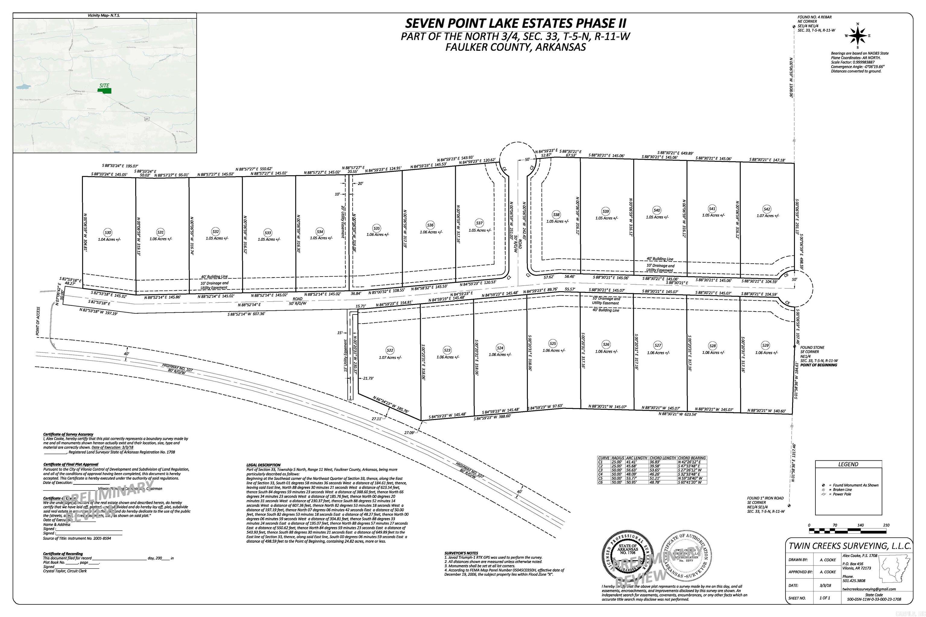 Lot 523 Four Mile Hill  Vilonia, AR