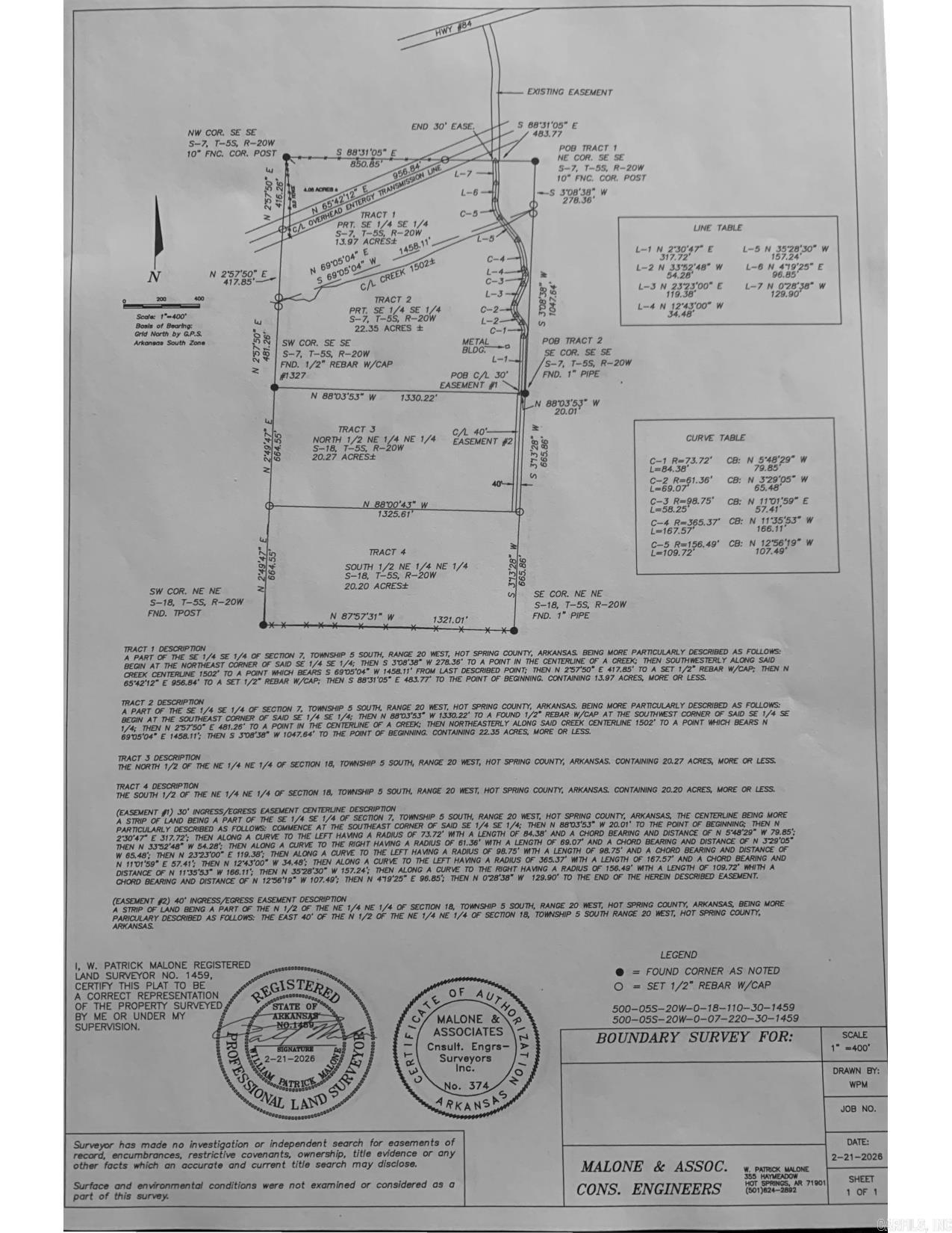 Tract 1 11395 Hwy 84  Bismarck, AR