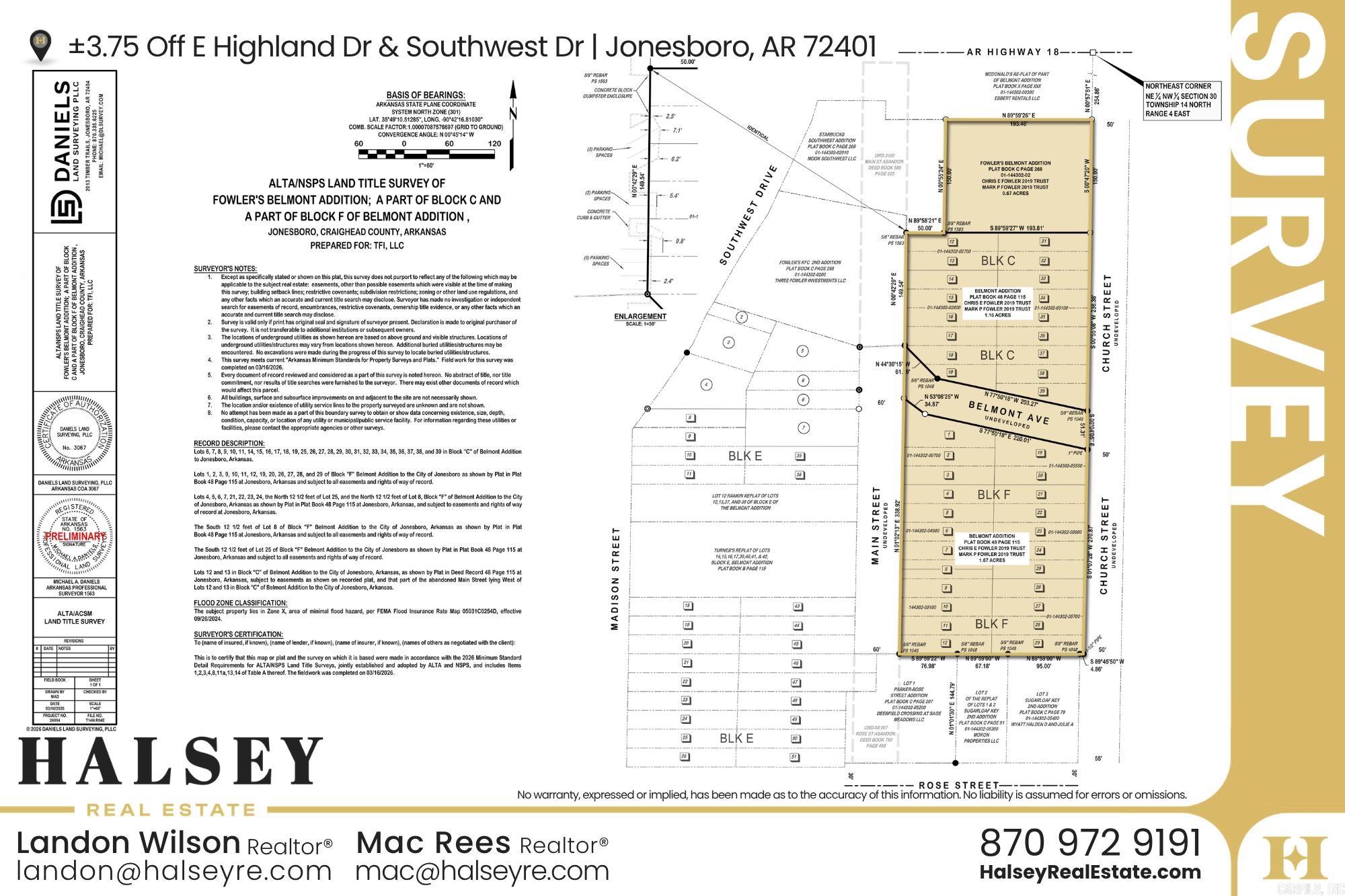  E Highland Dr and Southwest Dr  Jonesboro, AR