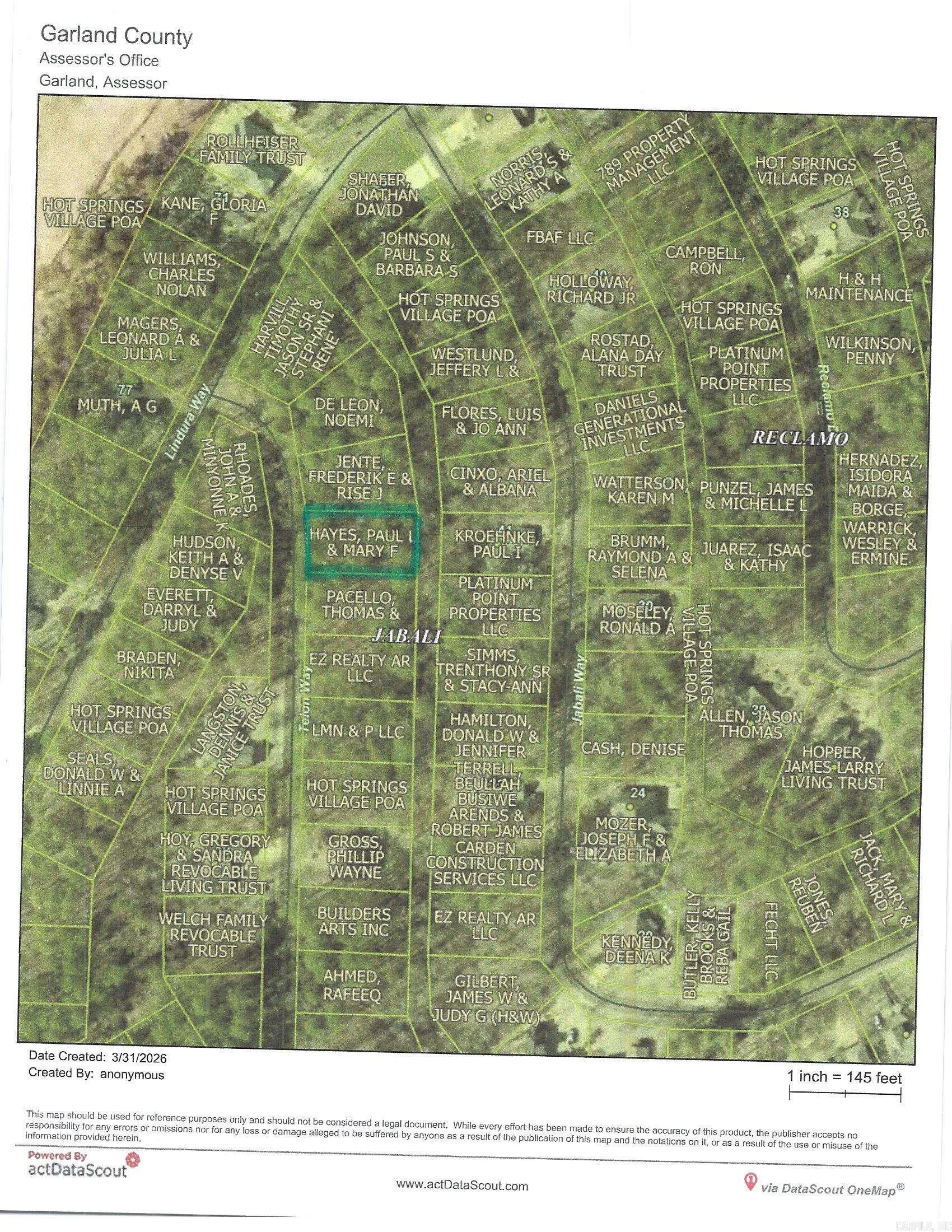 0000 Telon Way  Hot Springs Village, AR