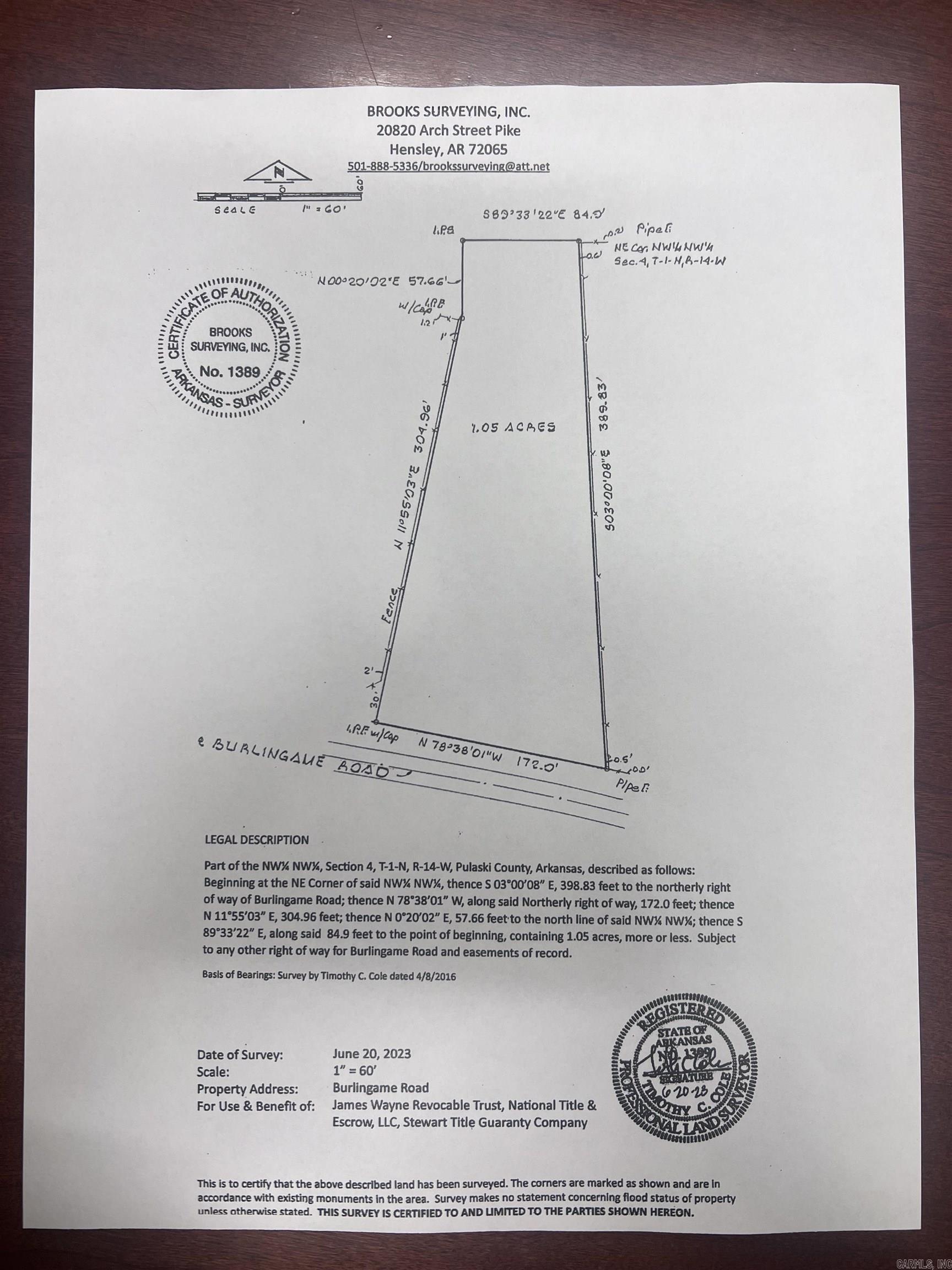 0 Burlingame Road  Little Rock, AR