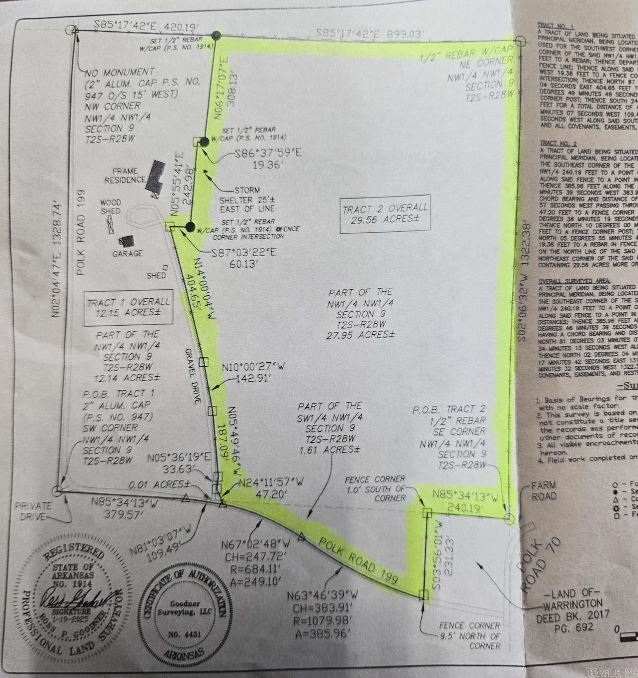 TBD Polk Road 199  Mena, AR