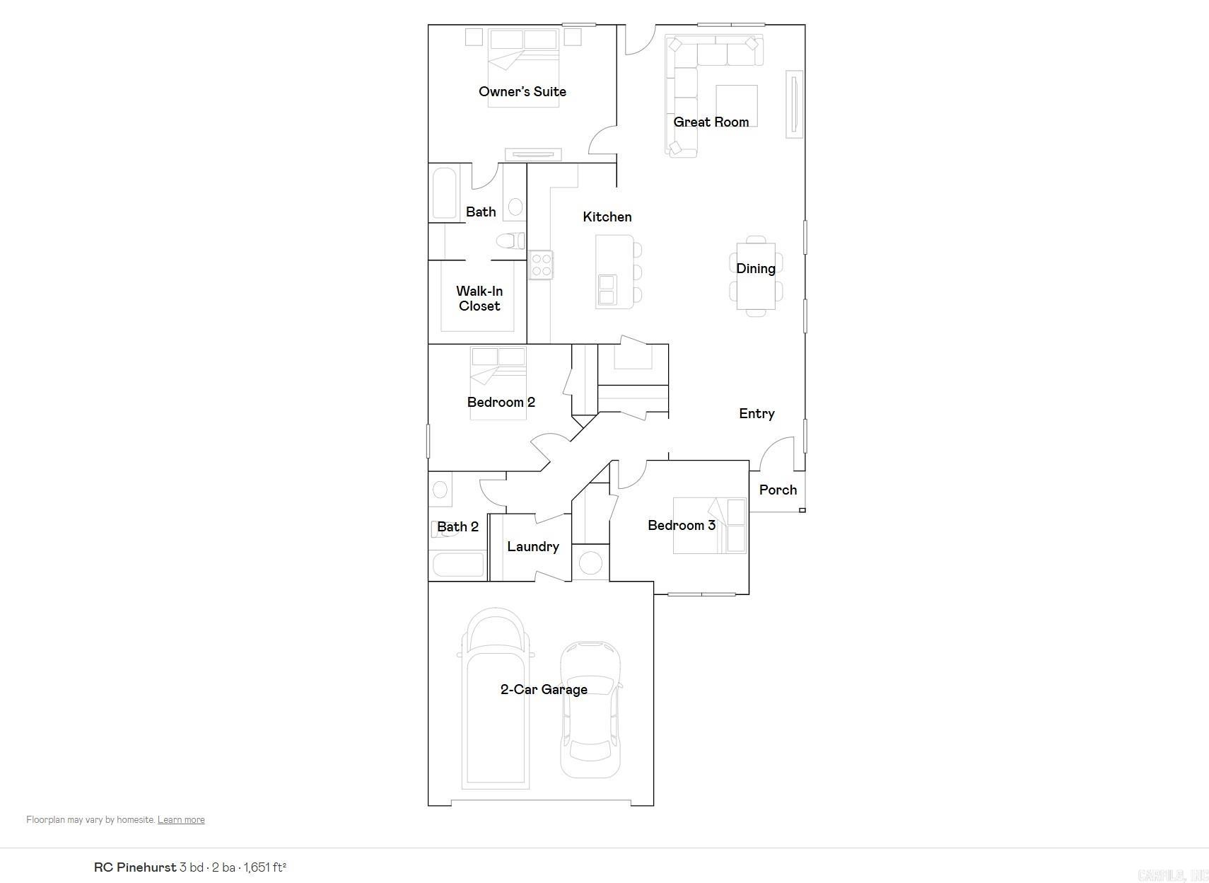1016 Raven Walk Lot 5 Block 0  Phase 1 Benton, AR