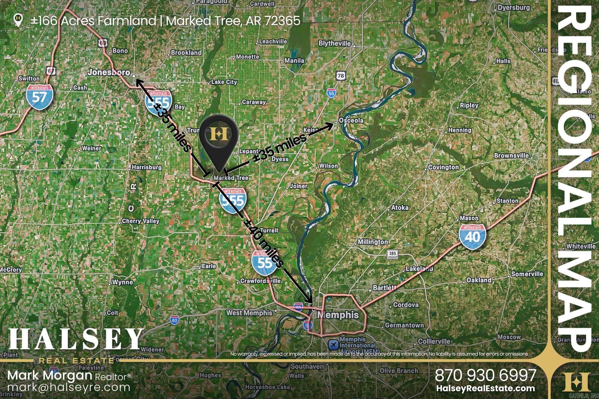 166.41 Acres  Marked Tree, AR
