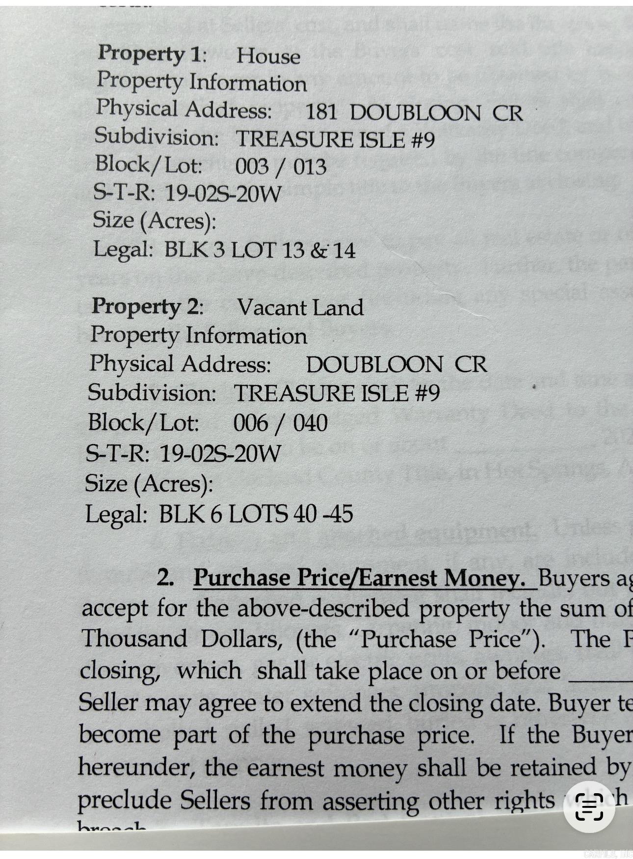 Vacant land Doubloon  Hot Springs, AR