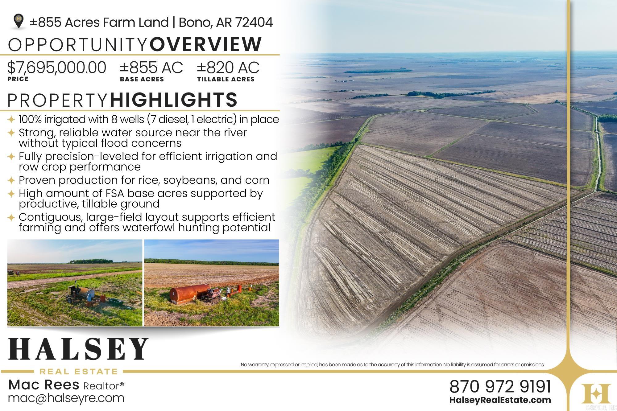 855 Acres In Bono, AR  Bono, AR