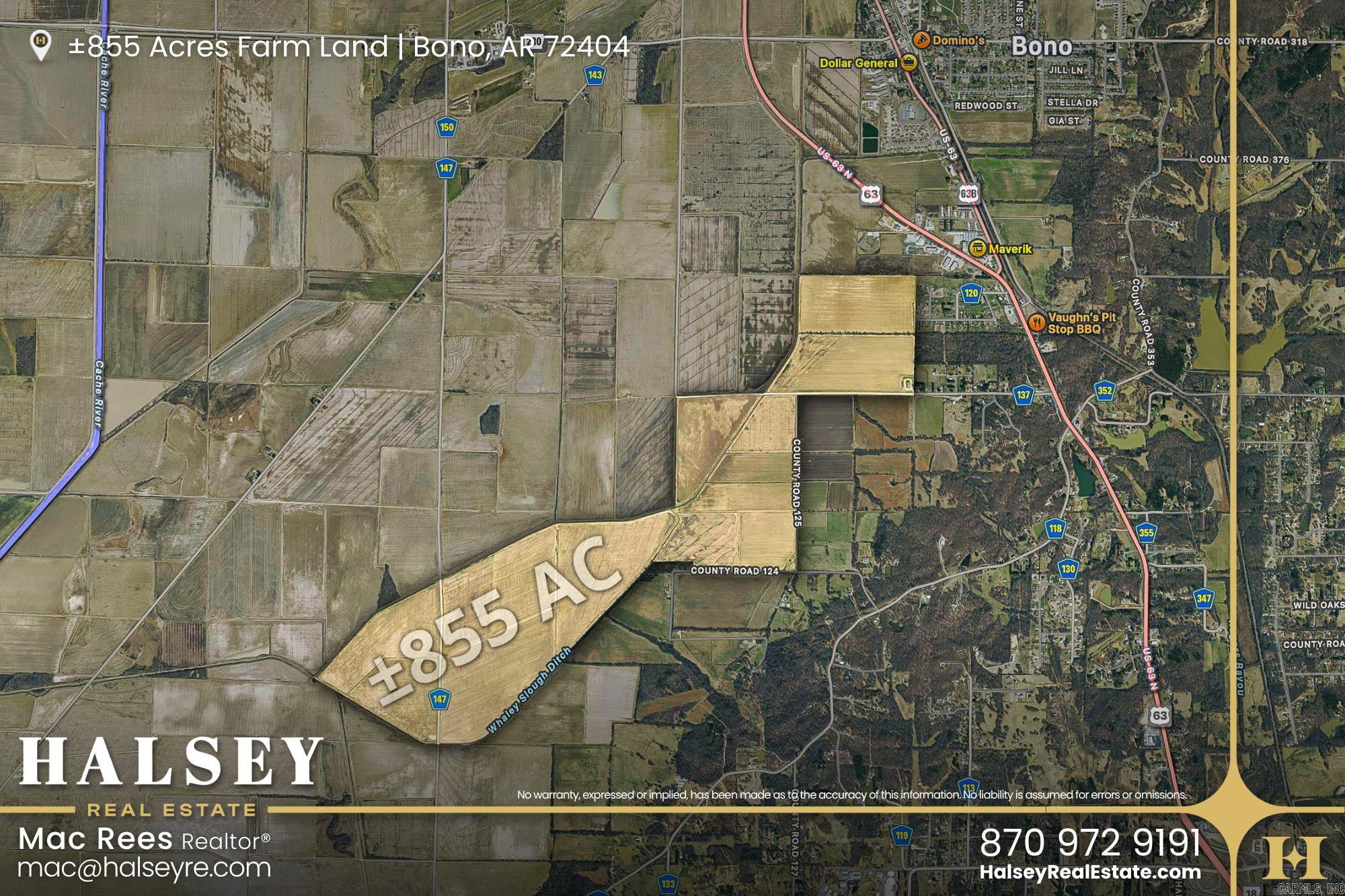 855 Acres In Bono, AR  Bono, AR