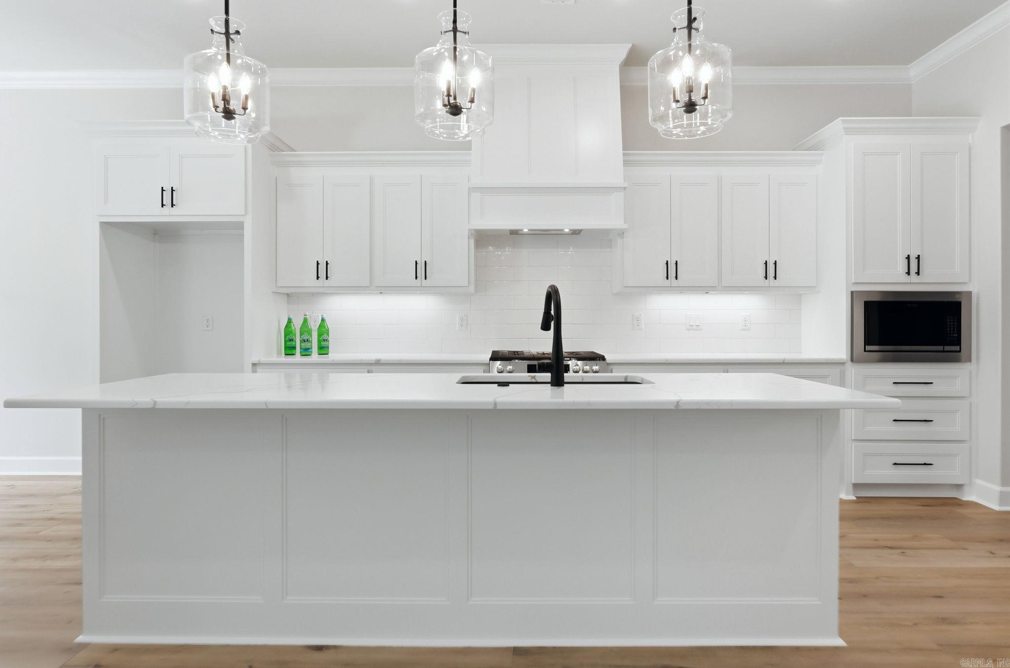 large kitchen island