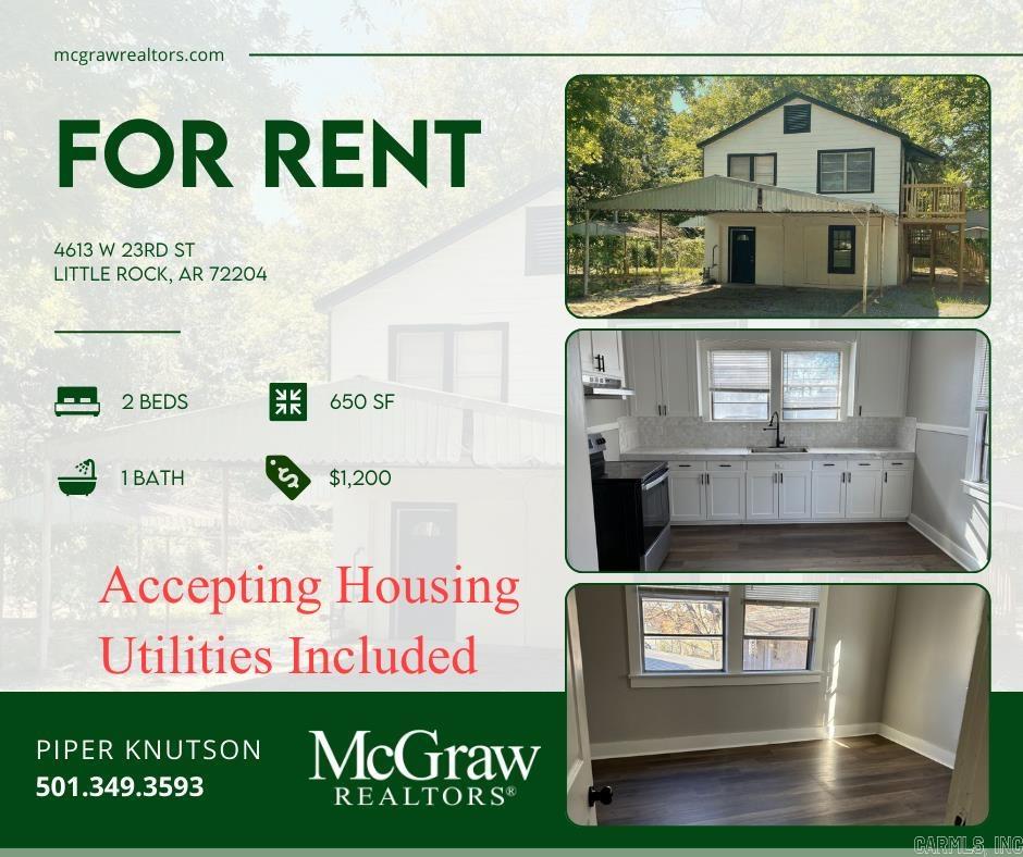 4613 W. 23rd St.  Little Rock, AR