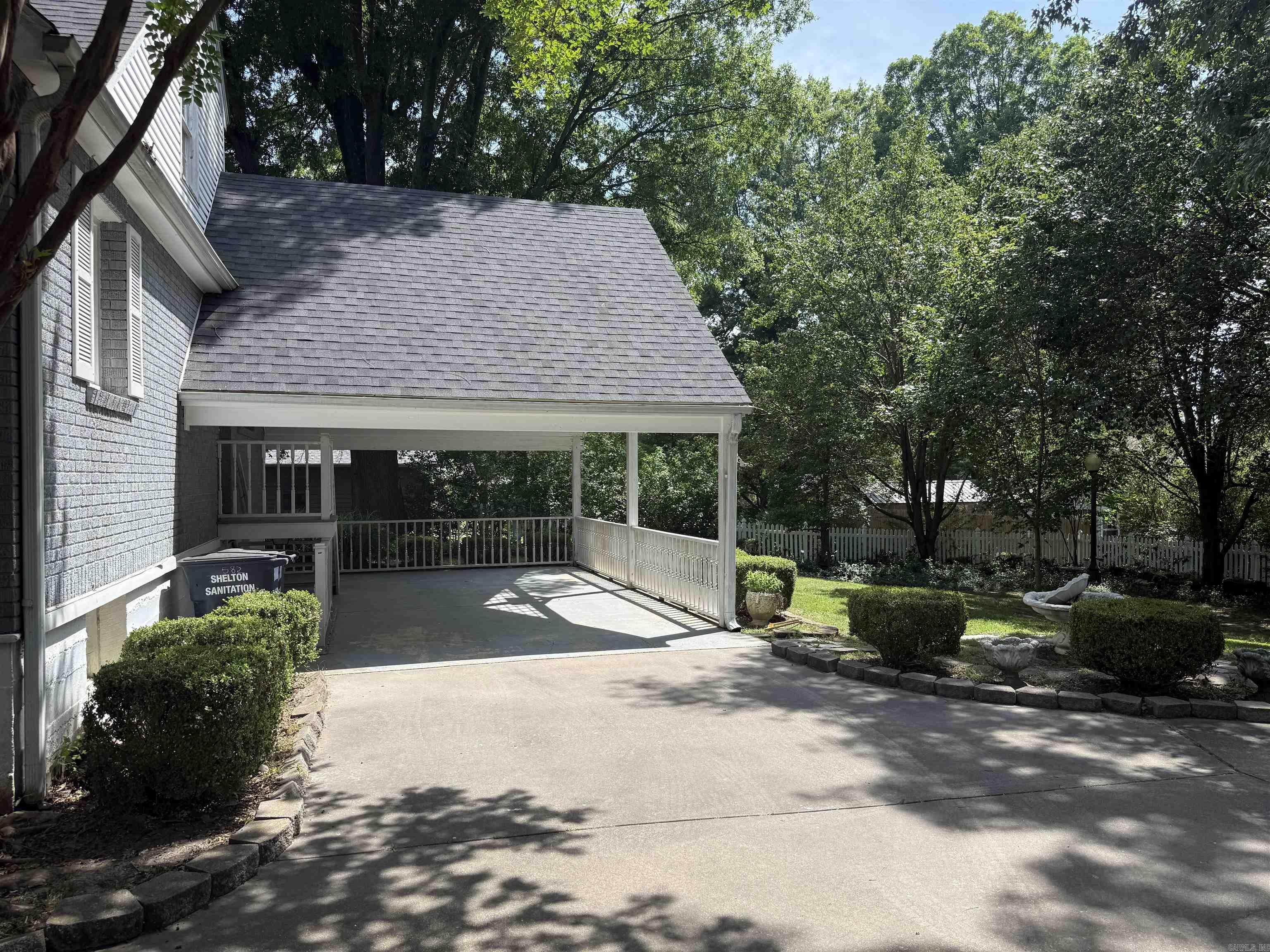 Carport and back entry to kitchen and basement