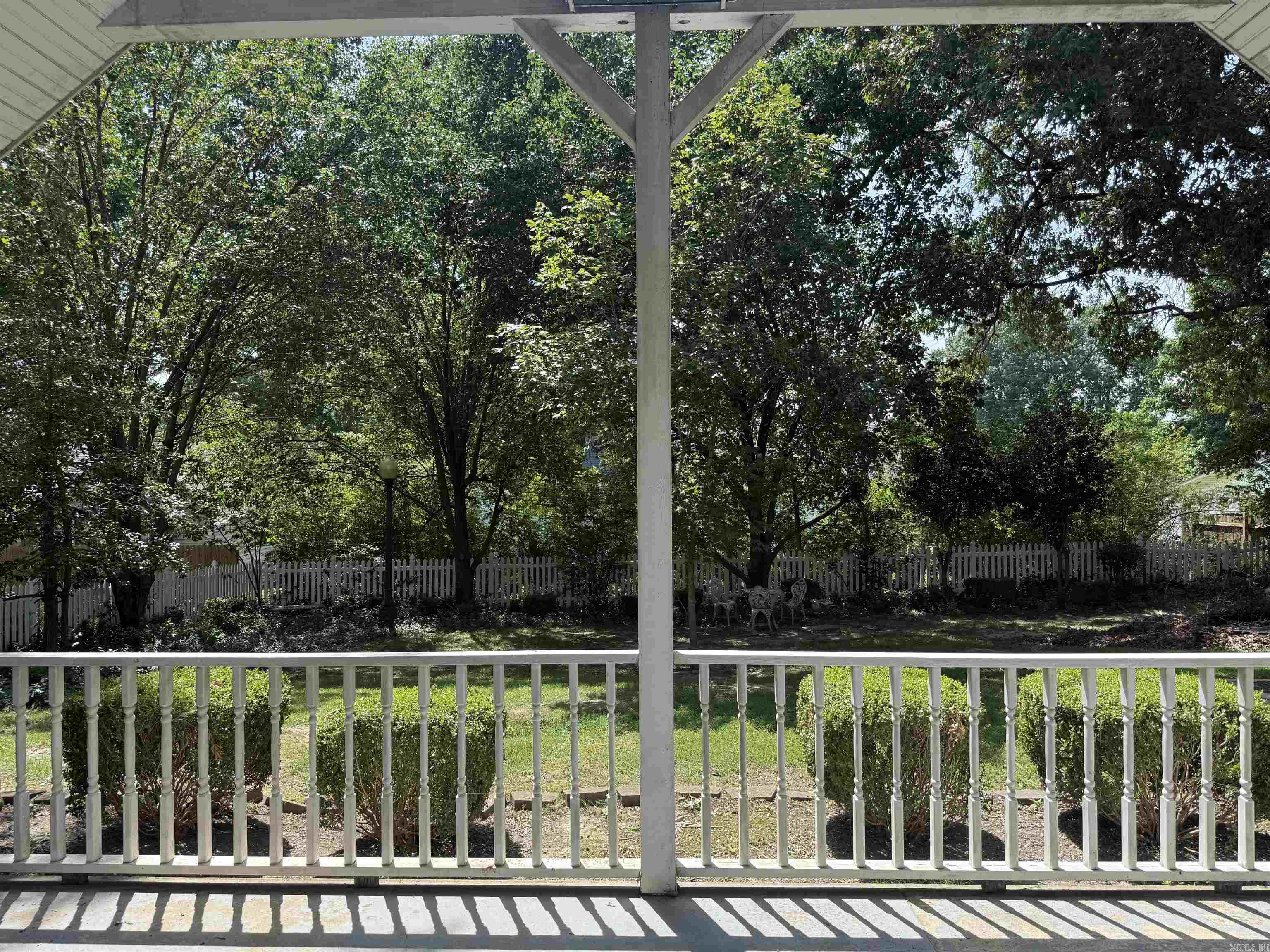 Overlooking back yard