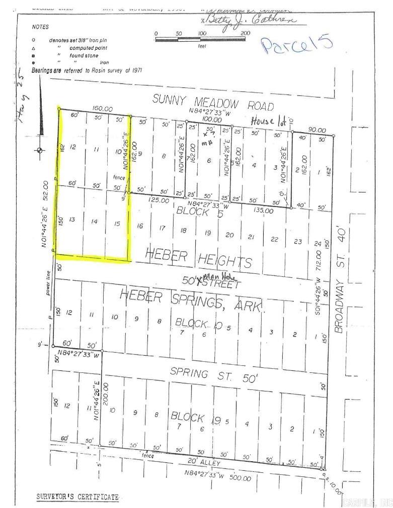 Par Block 5 SunnyMeadow/Broadway  Heber Springs, AR