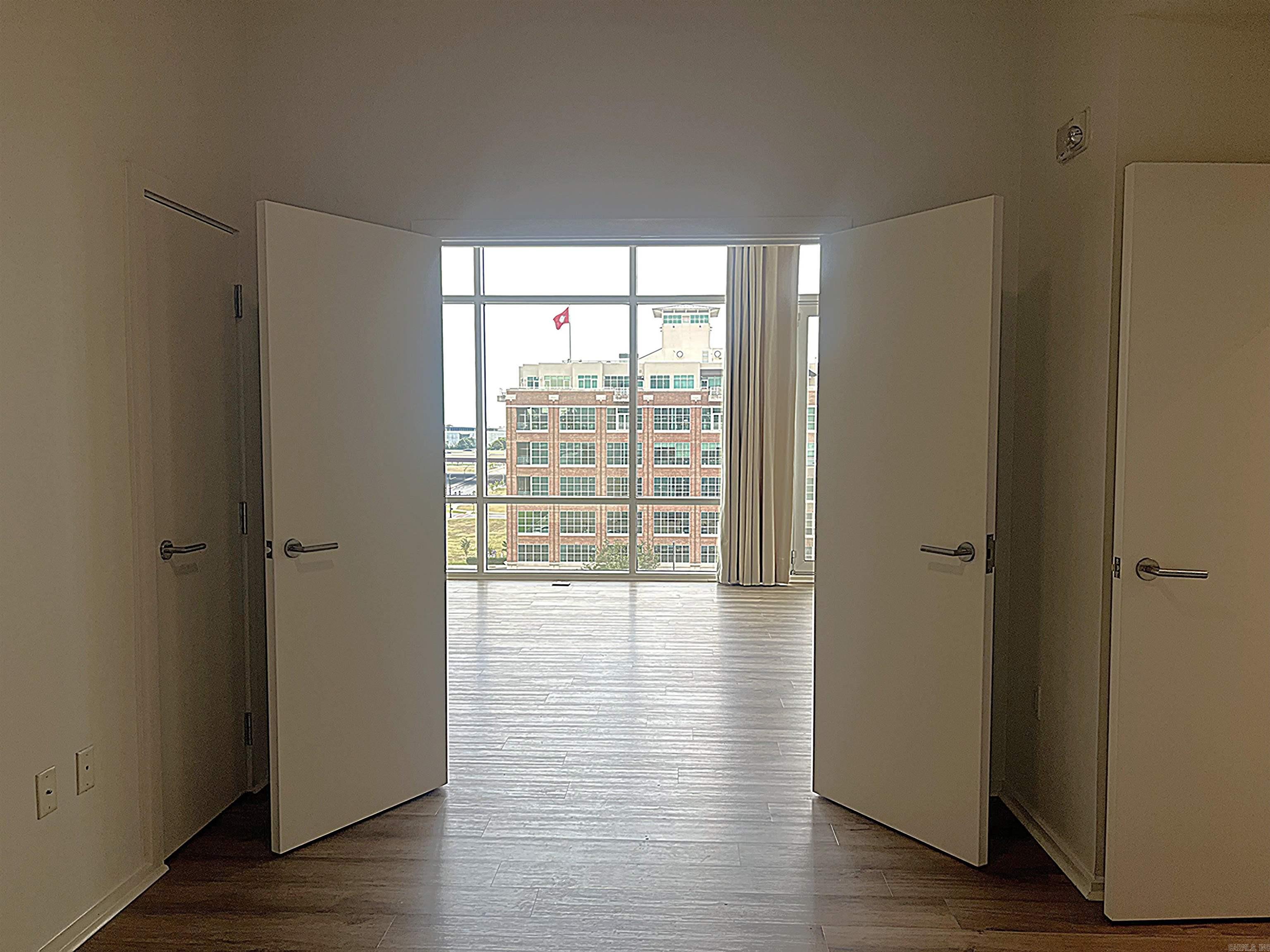 Bedroom has two closets