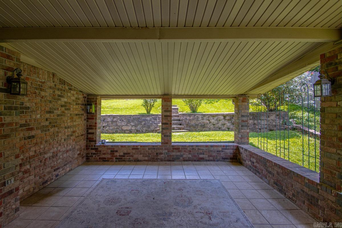 Covered back patio