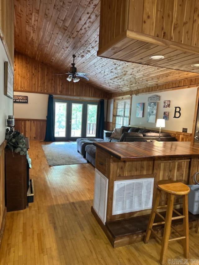 Kitchen toward living room