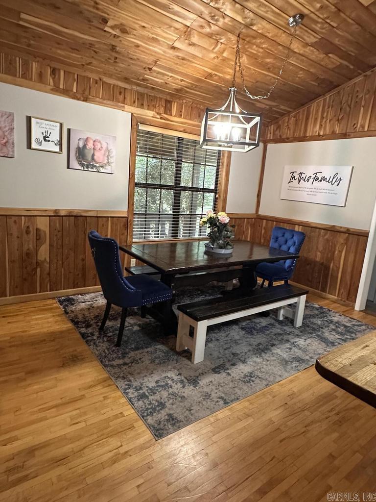 Dining area open to kitchen