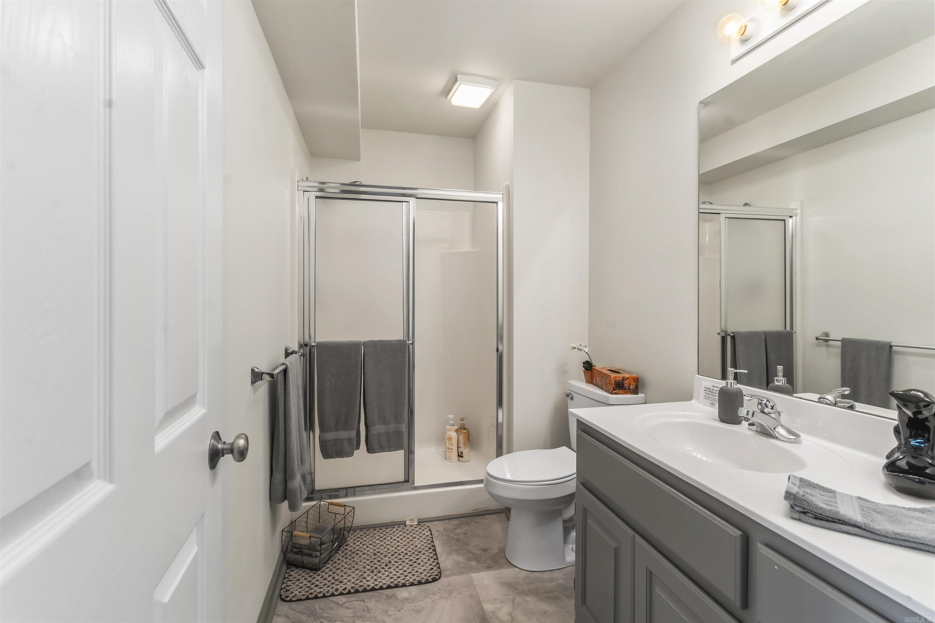 Lower level bath