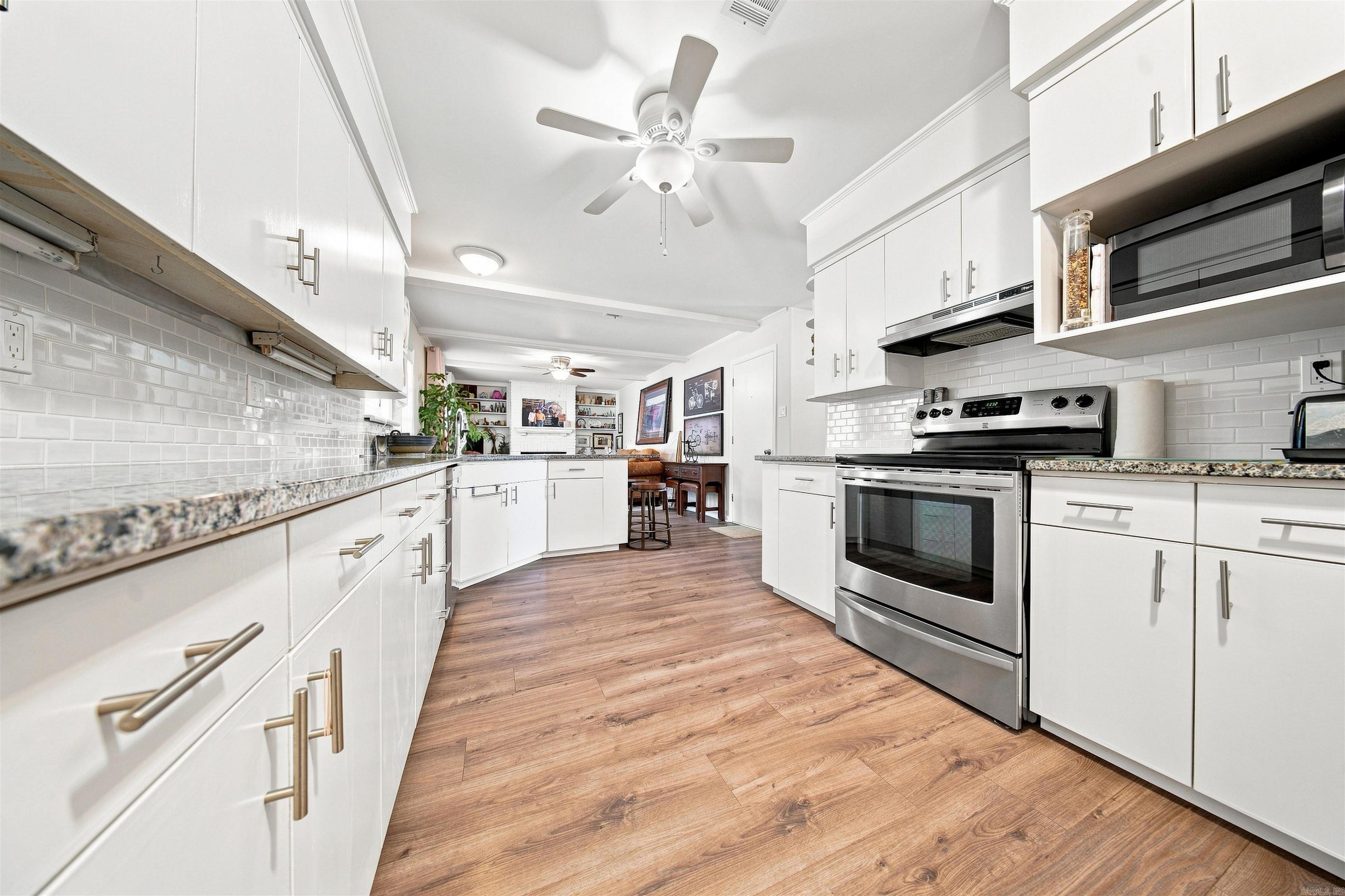 Updated kitchen, the fridge stays