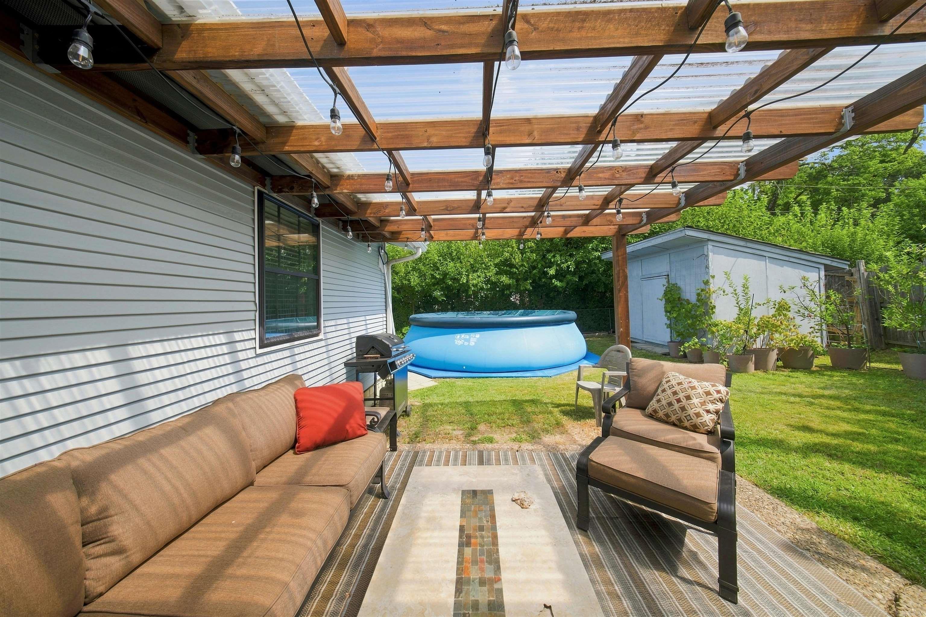 Covered patio