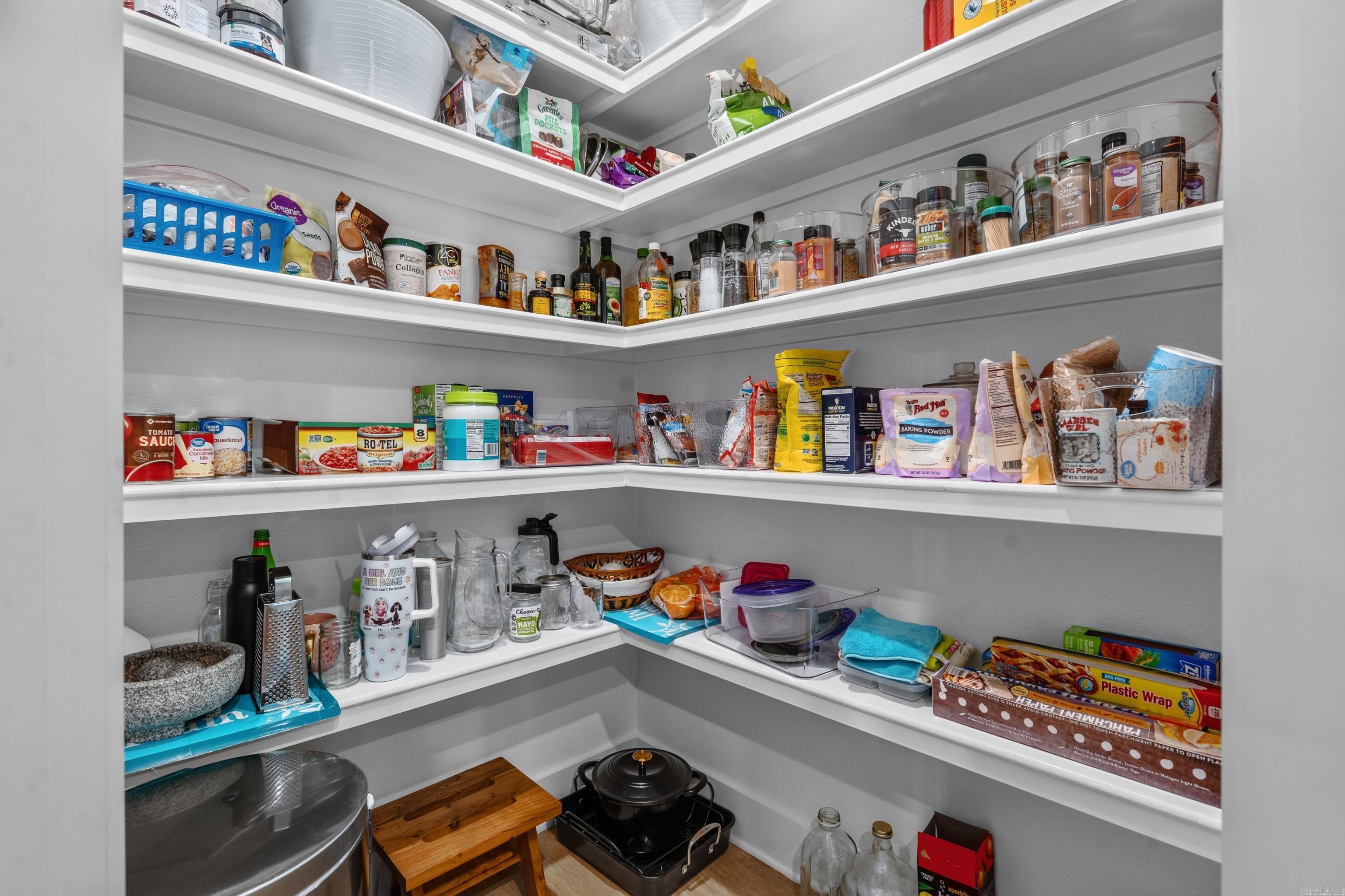 spacious pantry