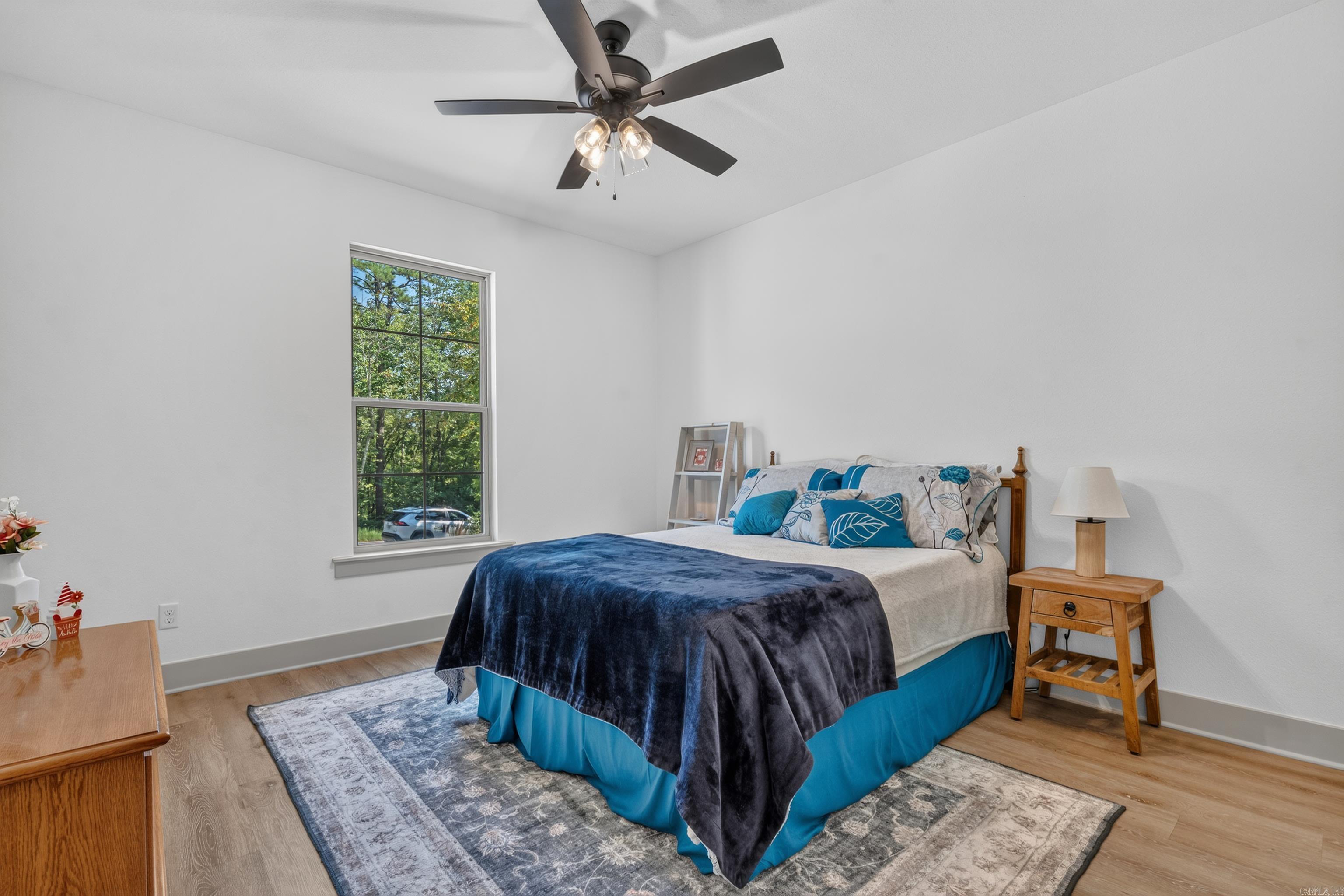 spacious guest room