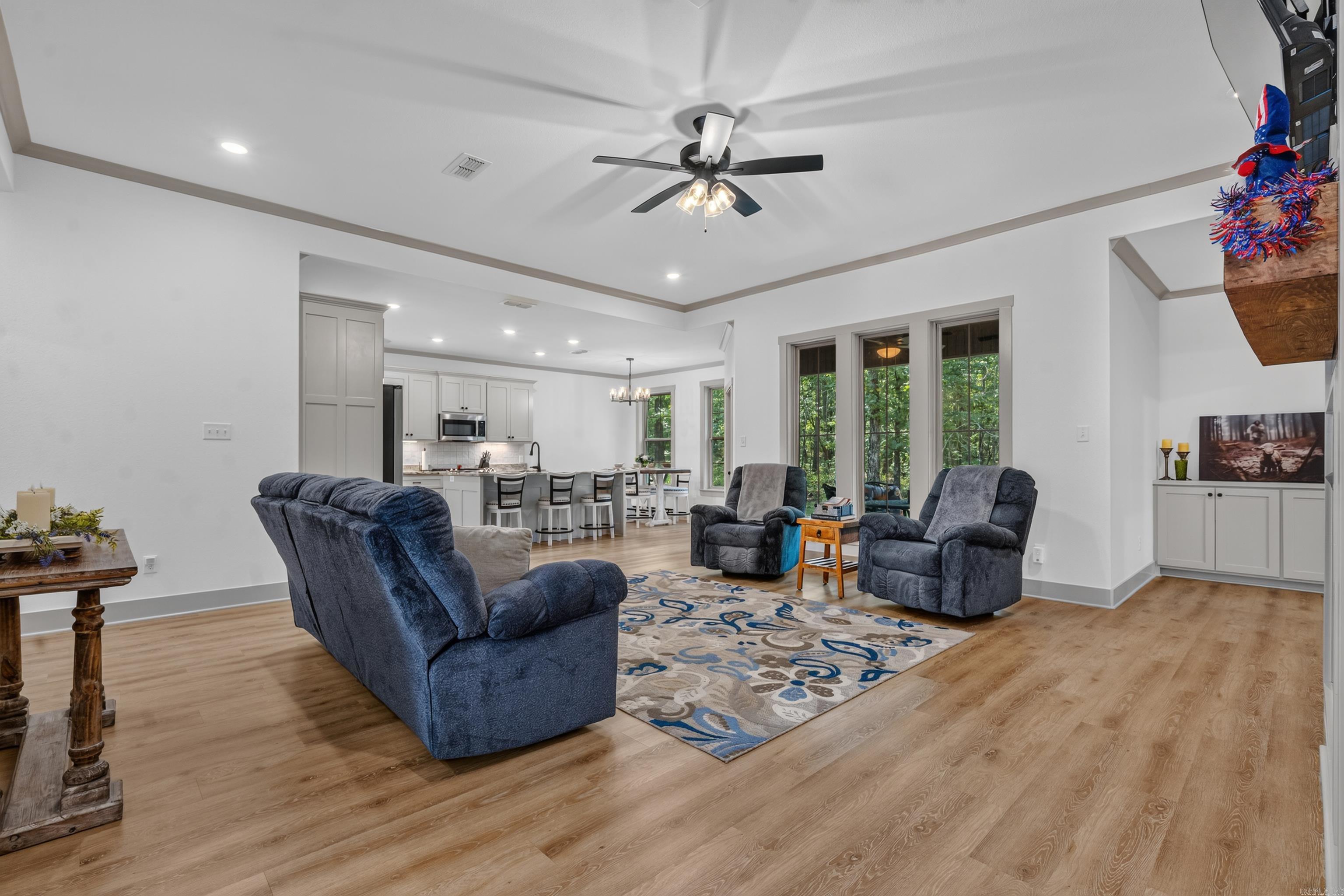 spacious living area with plenty of natural light