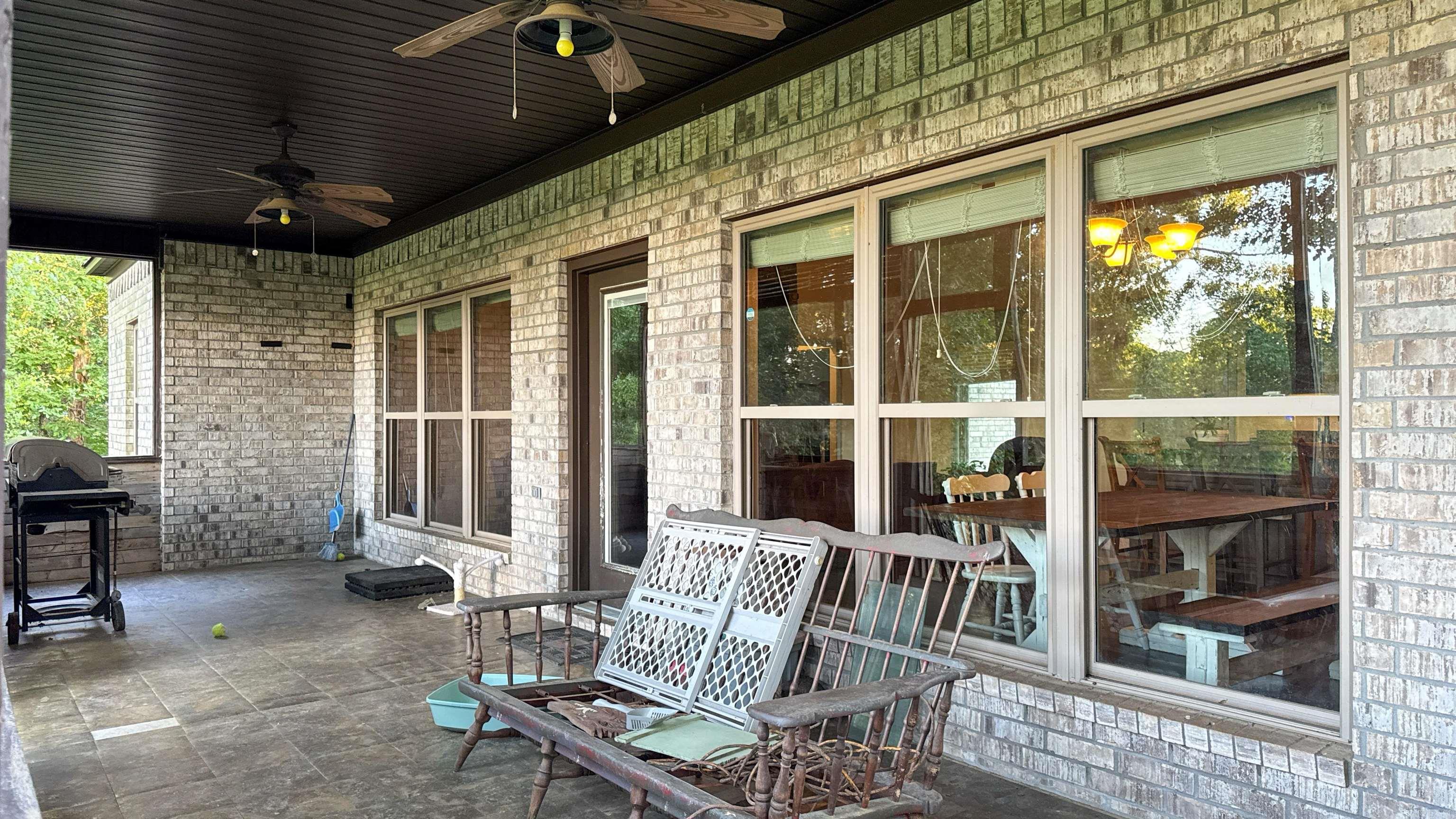 Covered back porch