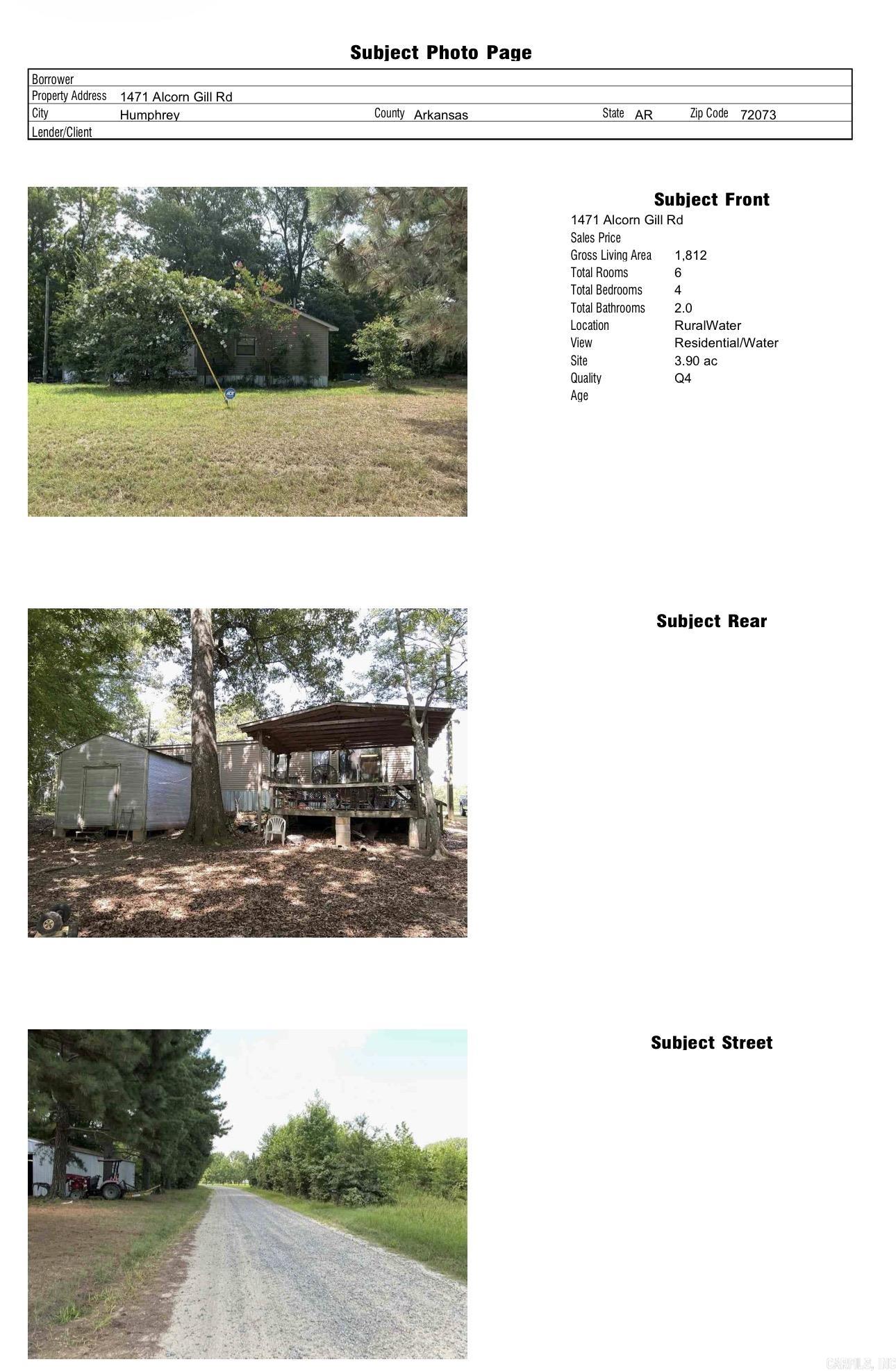 1471 Alcorn Gill Rd  Humphrey, AR