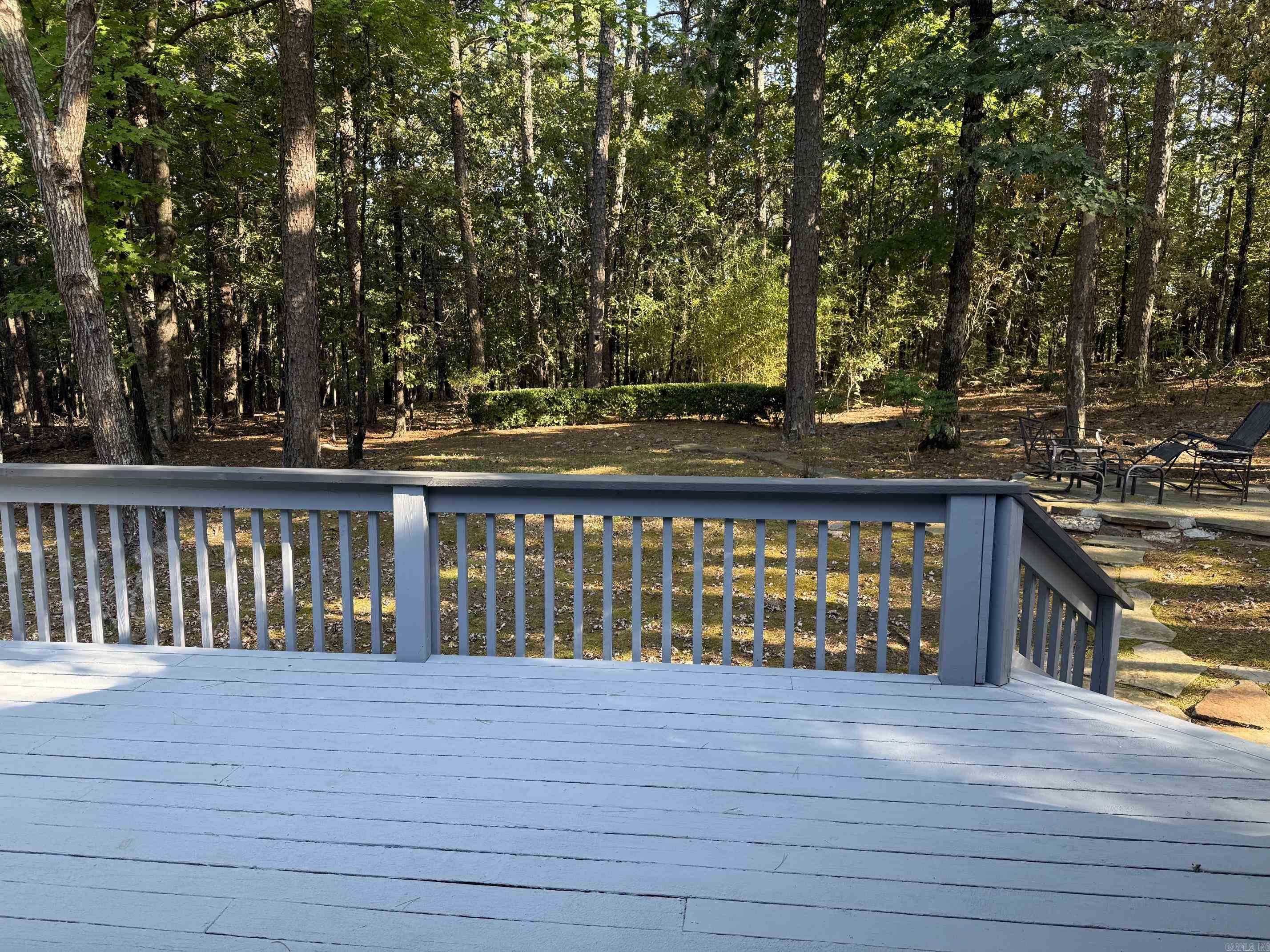 Spans the back of the house