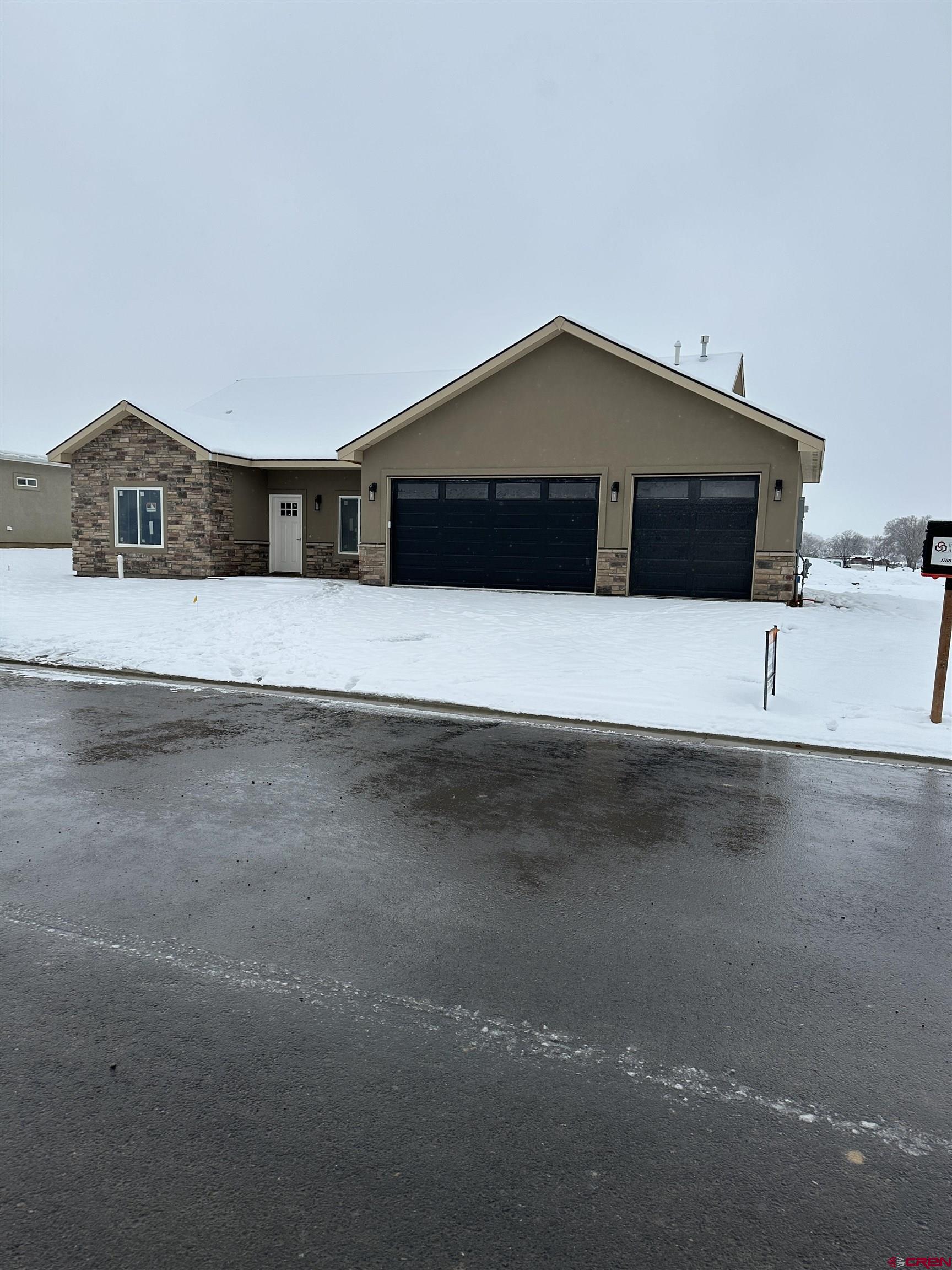 Popular Willow plan design, stepless exterior entry's, conditioned crawl space, three bedrooms, two bathrooms, large great room with vaulted ceiling, deluxe kitchen with granite counters, stainless appliance package, 5 burner gas range, vented microwave/hood combo, oversize finished 3 car garage with painted/textured drywall, covered rear patio plus sitting area at front patio, nine-foot interior ceilings, fibrex Anderson windows, R/24 exterior wall insulation, spacious kitchen pantry, central heating & air conditioning, bright interior surrounded by oversize windows. Great floor plan! Completion date is planned for December 15, 2025. Superior value! Note- interior pictures shown are of completed home to show finished details. Final colors will vary at actual home. Oversized 10,000 sq. ft. lot for privacy & enjoyment.