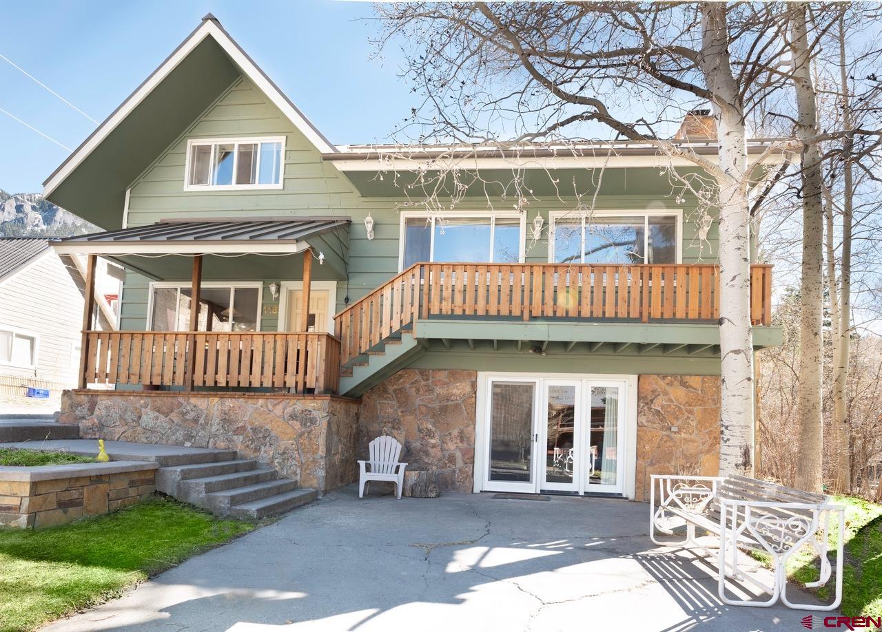 Located in the heart of downtown Ouray and only a few blocks to everything Ouray has to offer. This property has 5 bedroom and 6 bathrooms. The rental business includes 2 hotel rooms and one Apartment. The rentals share a beautiful yard with amazing views. The main home is 2 bedrooms and 3 bathrooms with a spacious living room and kitchen. The walk out basement of the main home is set up as its own studio apartment. It has a kitchenette and a new bathroom with large walk-in shower. This home has endless possibilities. Come check out this amazing investment opportunity!