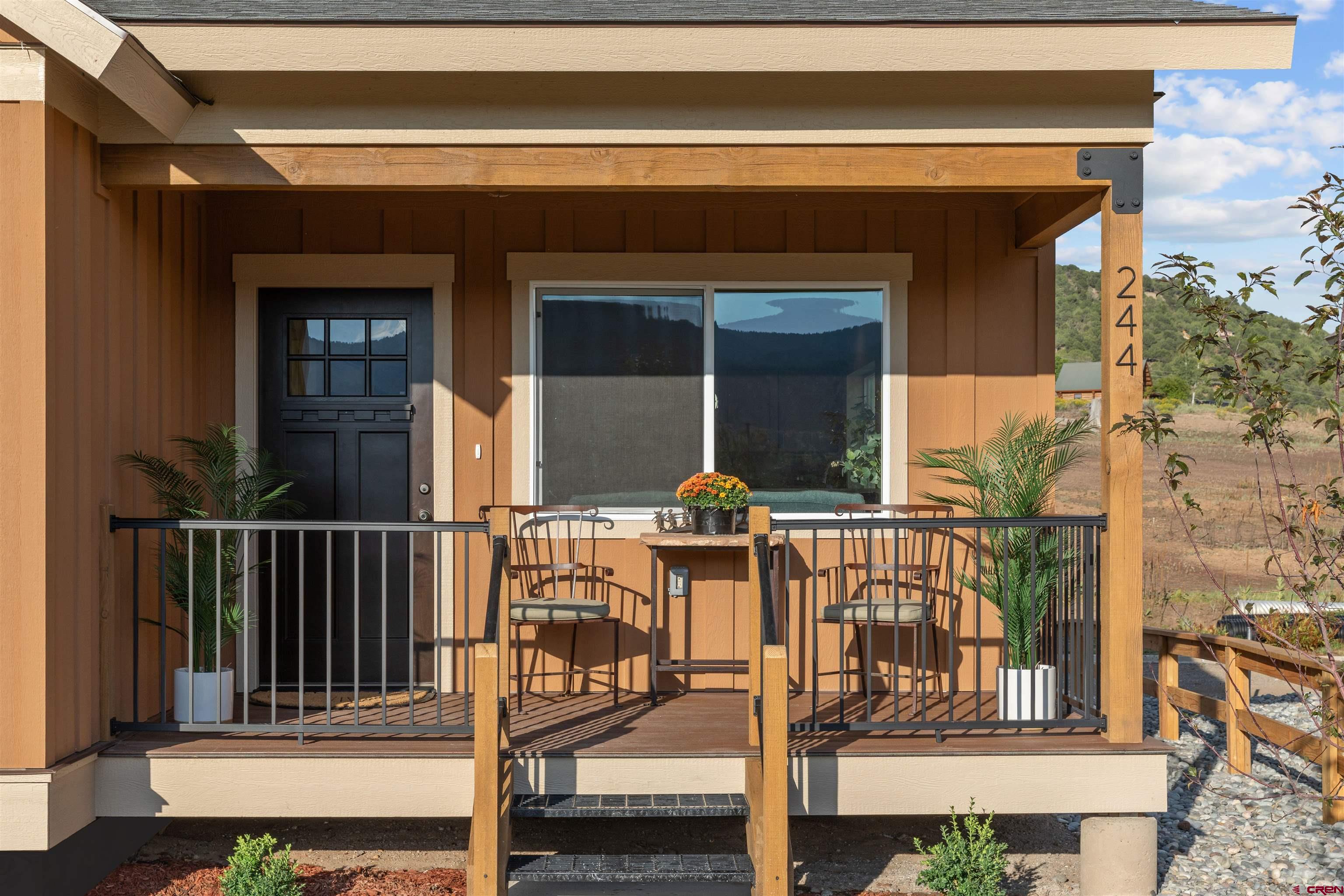 A well designed cottage community. This house is well planned with lots of light. Bio fuel fireplace and mini split heat/cooling systems. The porch has mountain views. Very people and dog friendly. Clubhouse for HOA events and gatherings. Assigned parking per bedroom. Assigned 6'x8'x8' storage units. Bike or walk to the center of Ridgway town. Shopping,restaurants,galleries and Friday farmer's markets in the summer. A friendly small town vibe with easy access to hiking and biking trails.