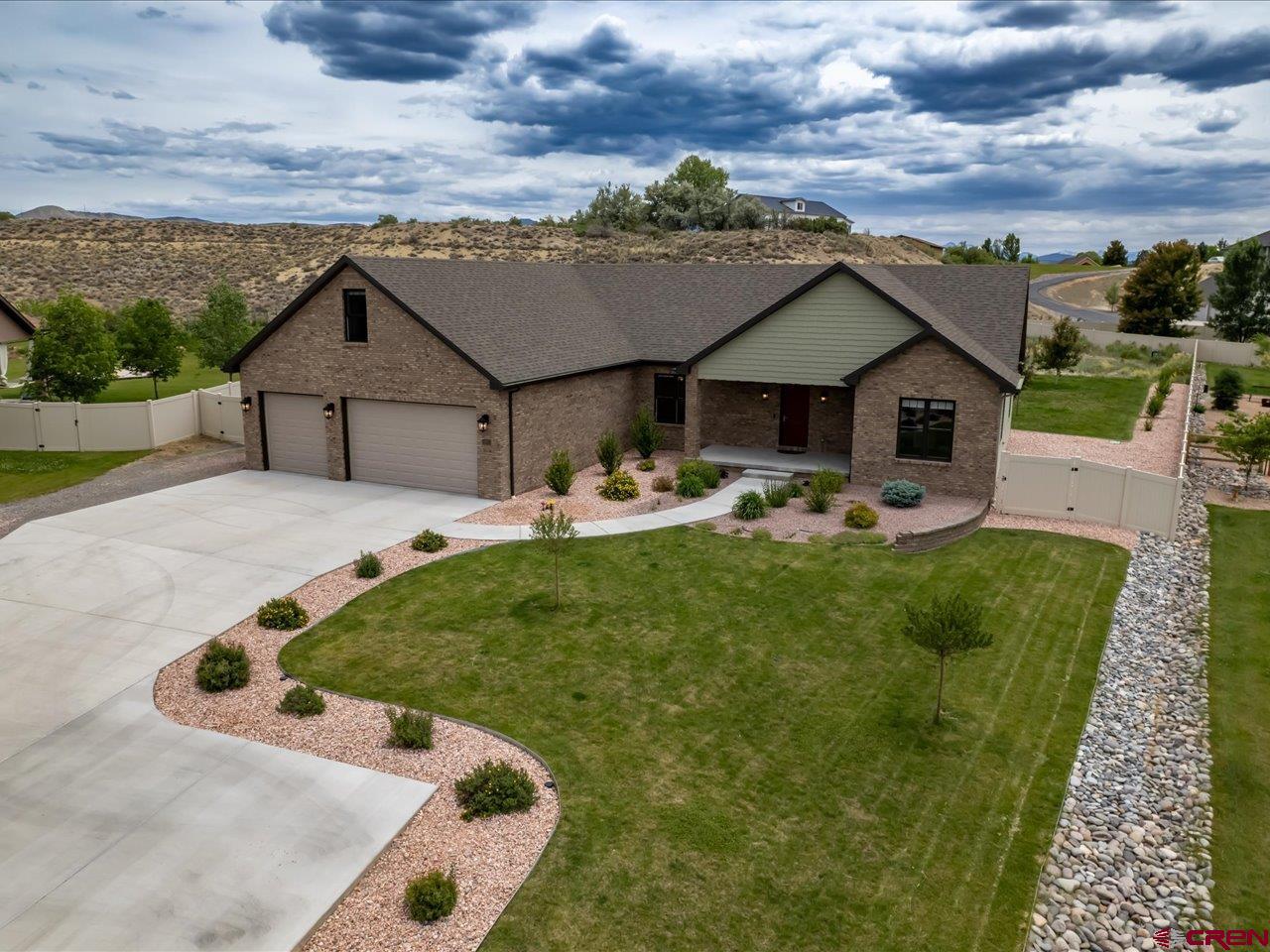 Welcome home! Come see this custom built home with all the upgrades and amenities that could be wanted. Open concept. Large Main suite with ensuite bath and walk in closet. Heated tile bathroom floors. Upgraded insulation. Mini split system for bonus rooms. Undercabinet lighting. Upgraded lighting throughout. Back up loads panel with generator hook up. Large bedrooms. Oversized garage that is heated! Owned solar system to keep utility costs low. Large lot with yard, gardens, and RV parking. Irrigation water through the HOA. Broker is owner.