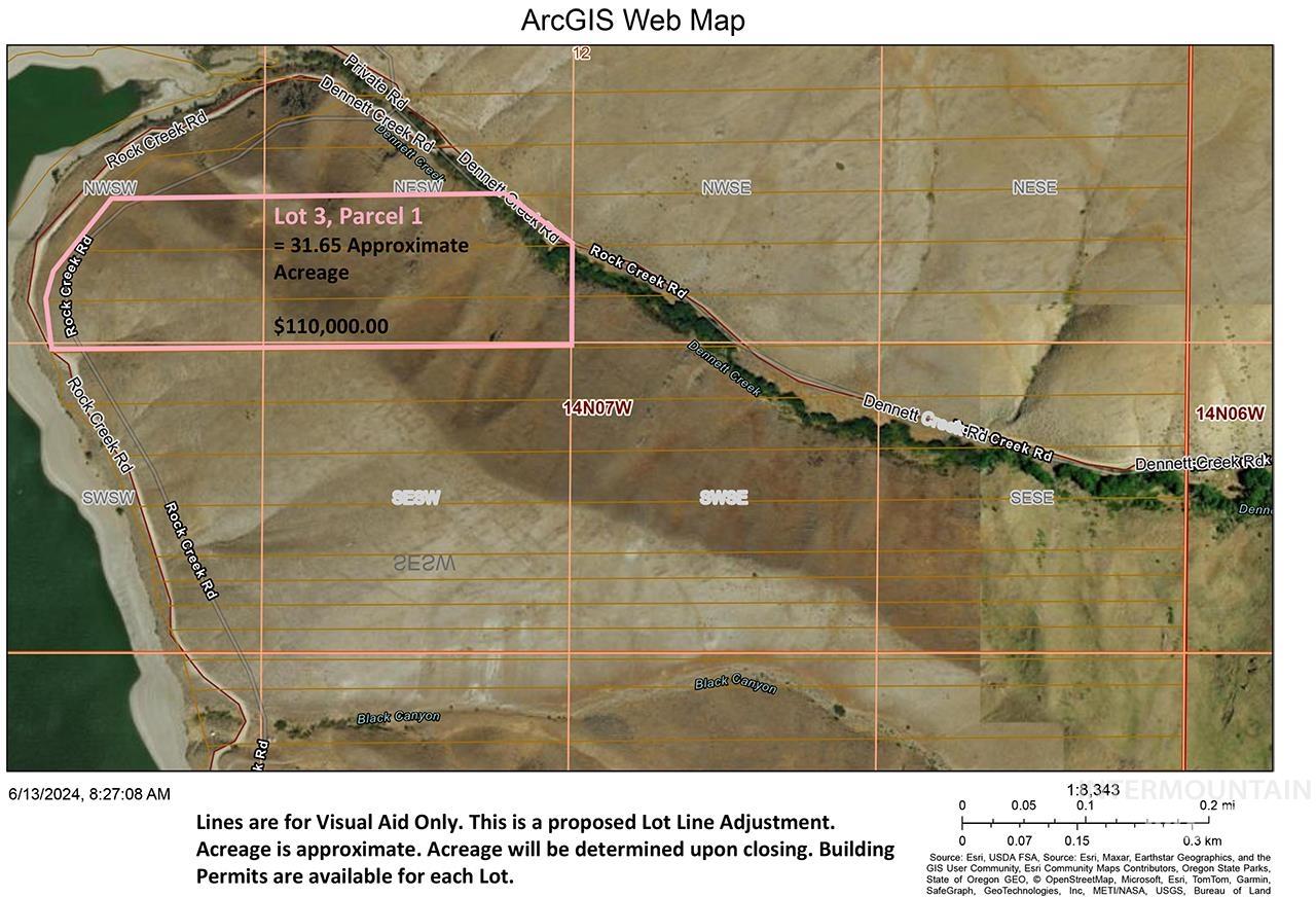 Lot 3, Parcel 1 Rock Creek Rd, Weiser, Idaho 83672, Land For Sale, Price $110,000,MLS 98914710