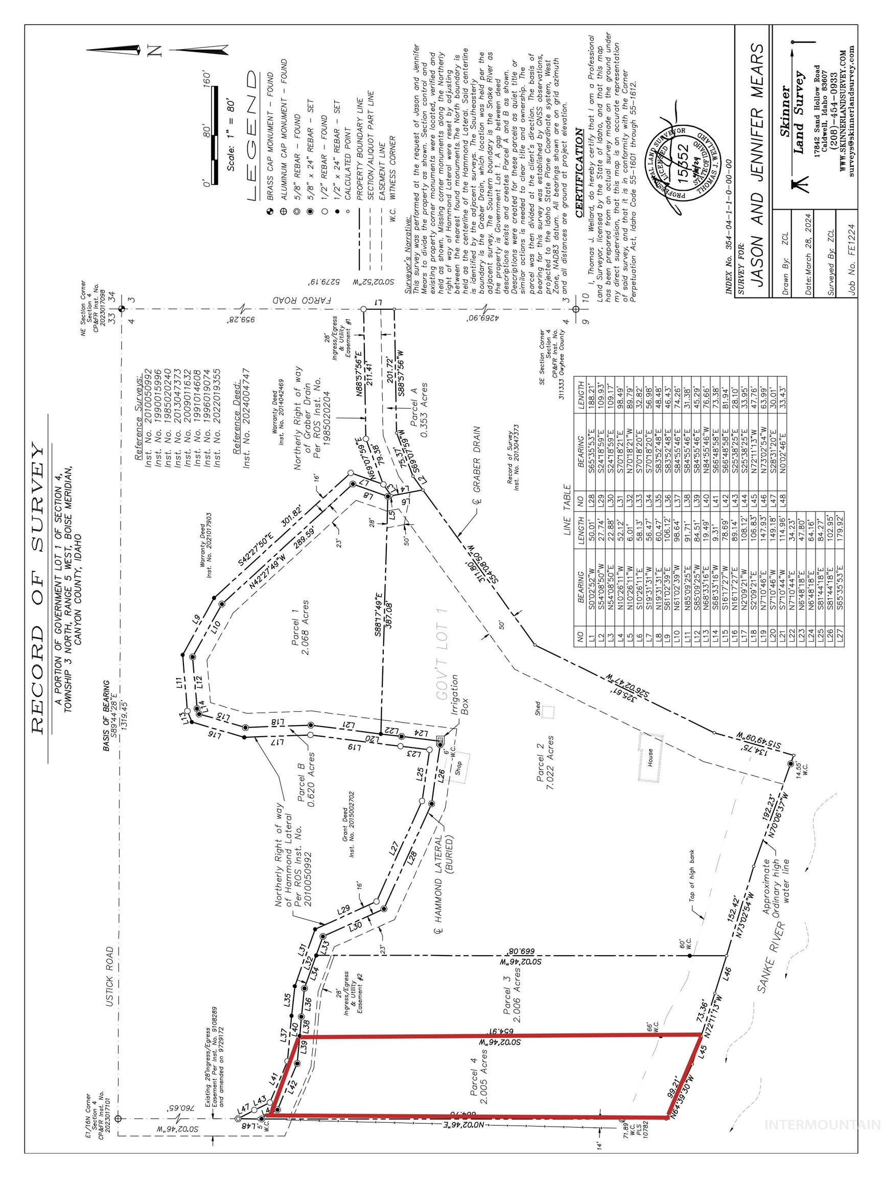 TBD Ustick Rd Parcel 4, Wilder, Idaho 83676, Land For Sale, Price $349,900,MLS 98928873