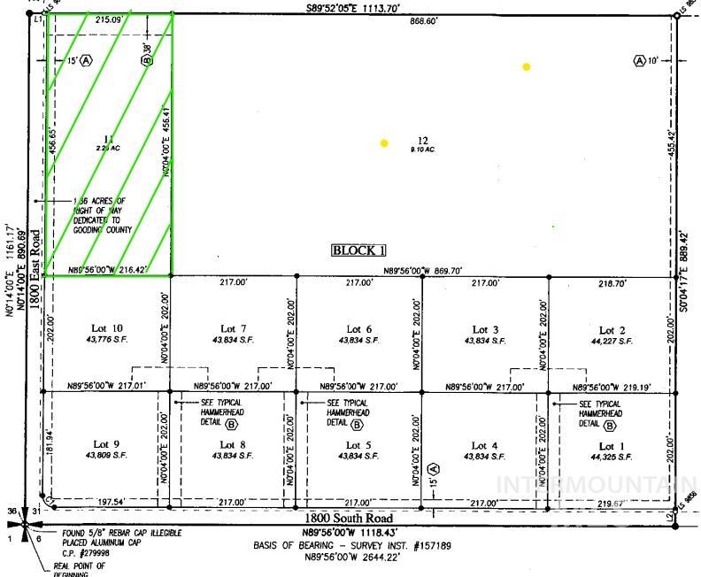 1786 S 1800 E, Gooding, Idaho 83330, Land For Sale, Price $140,000,MLS 98936096
